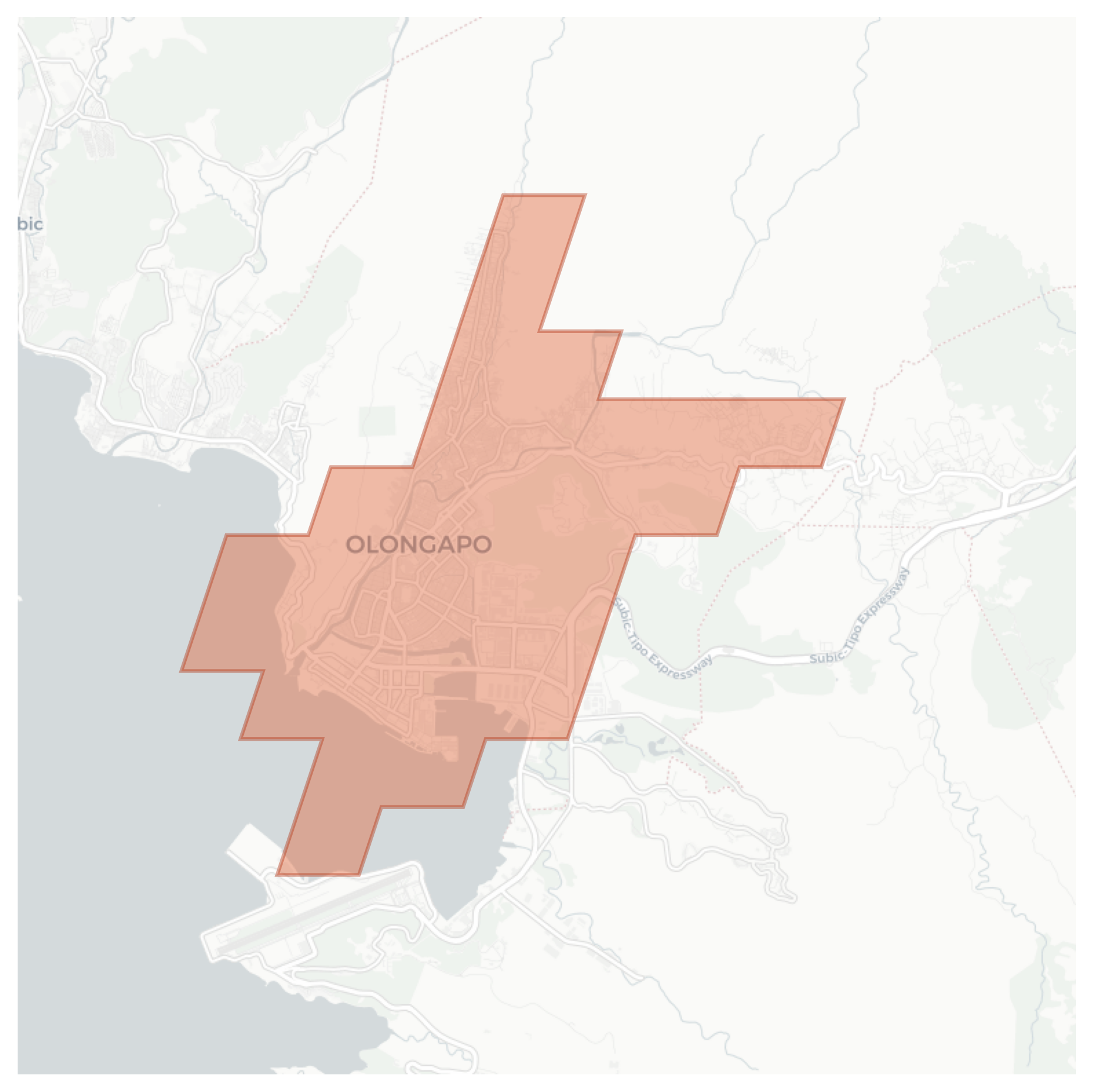 Olongapo geographic map
