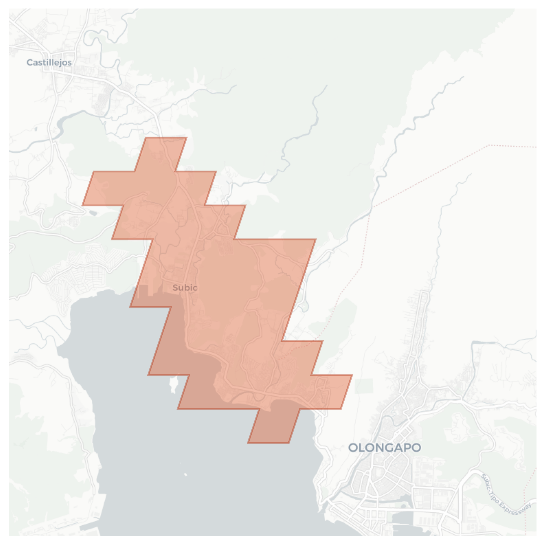 Subic geographic map