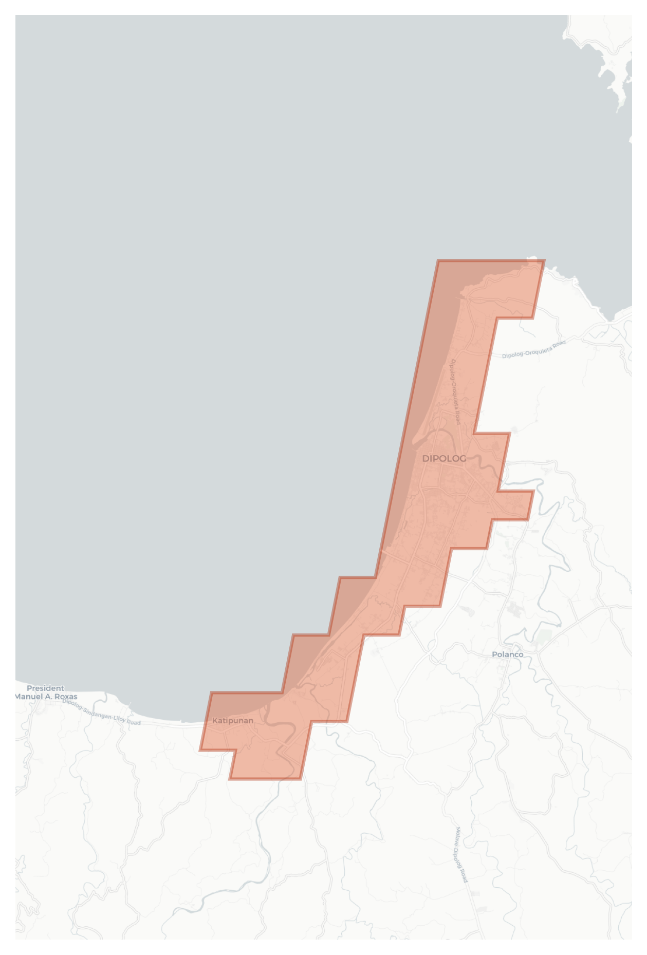Dipolog geographic map
