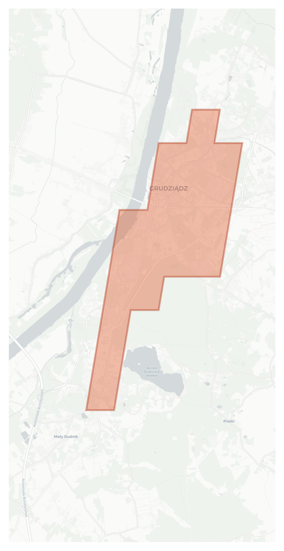 Grudziądz geographic map