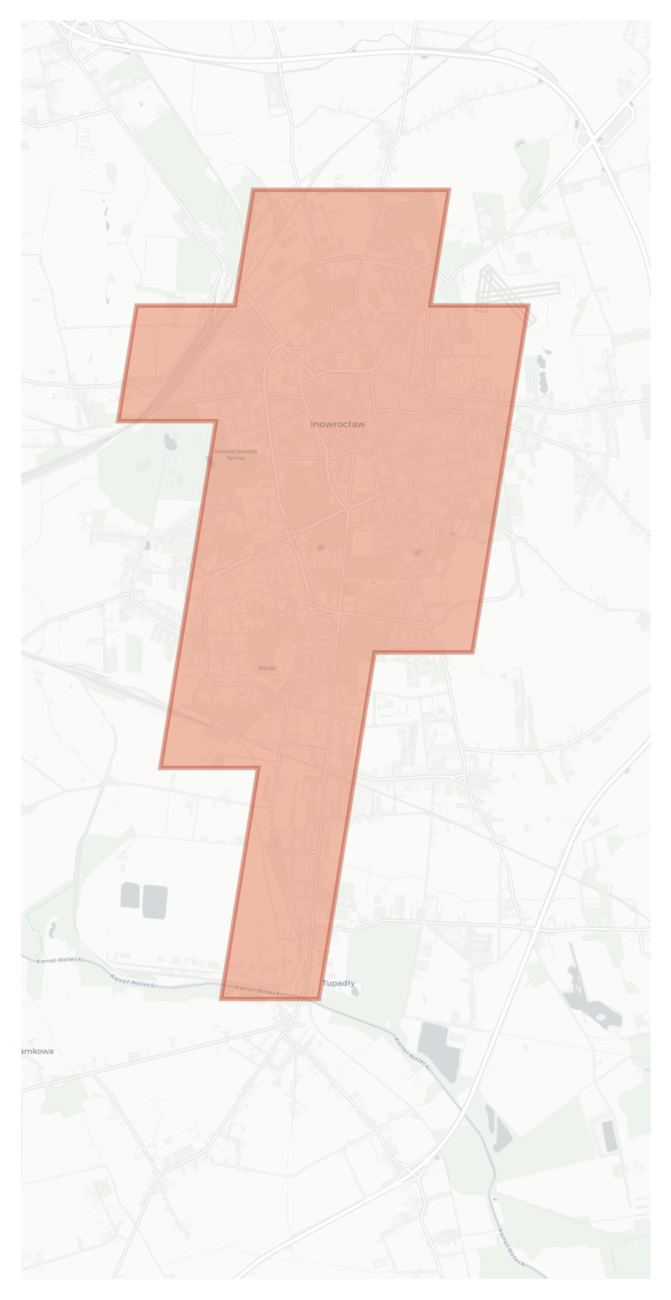 Inowrocław geographic map