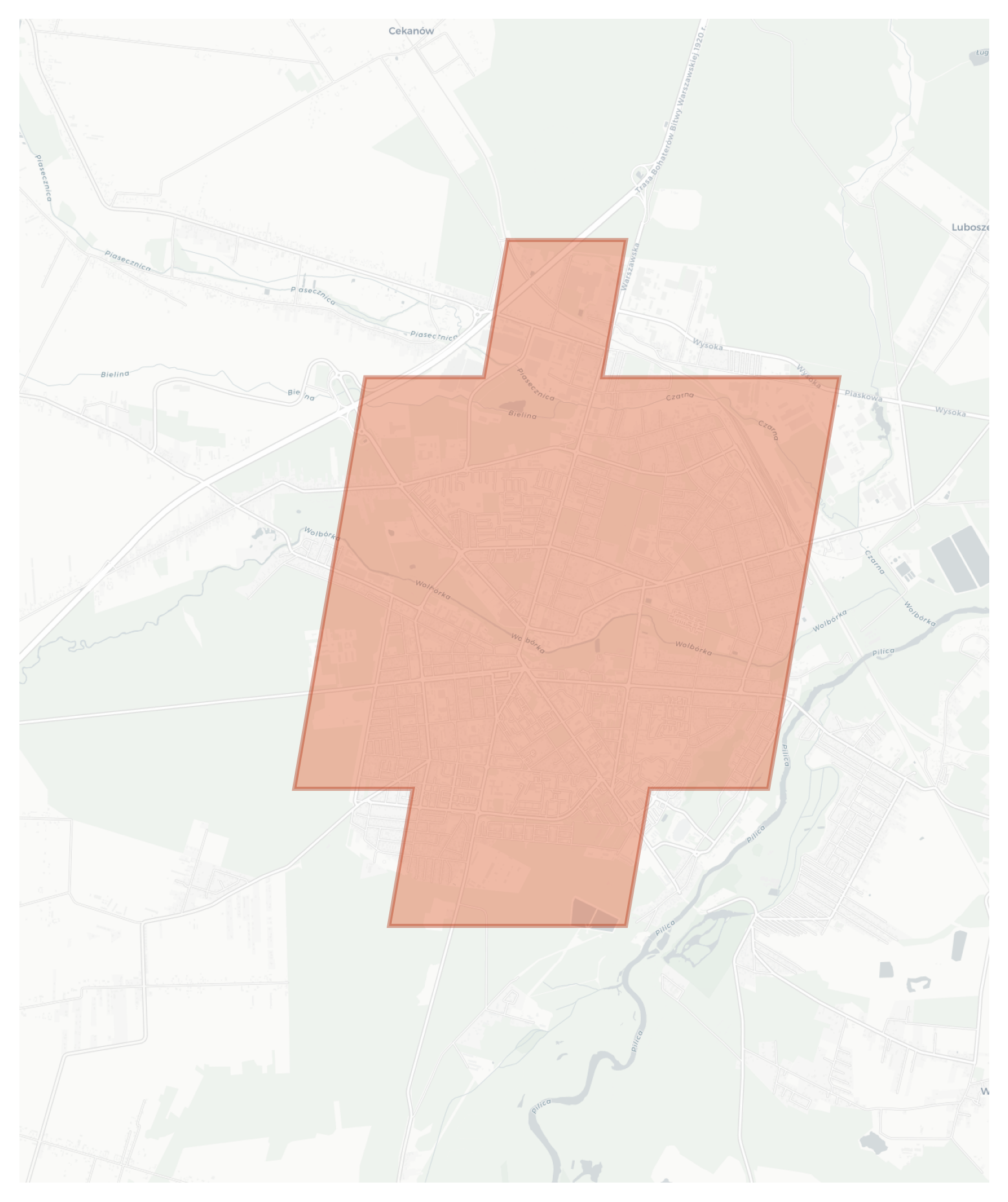 Tomaszów Mazowiecki geographic map