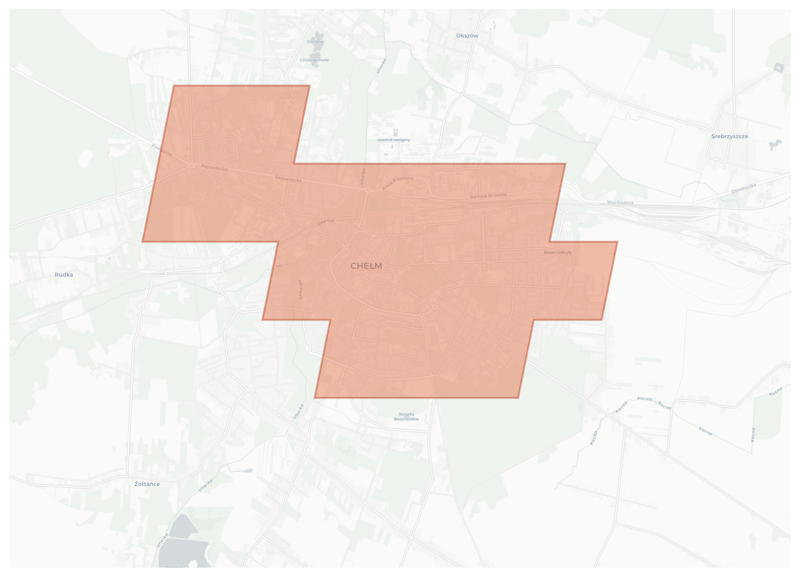 Chełm geographic map