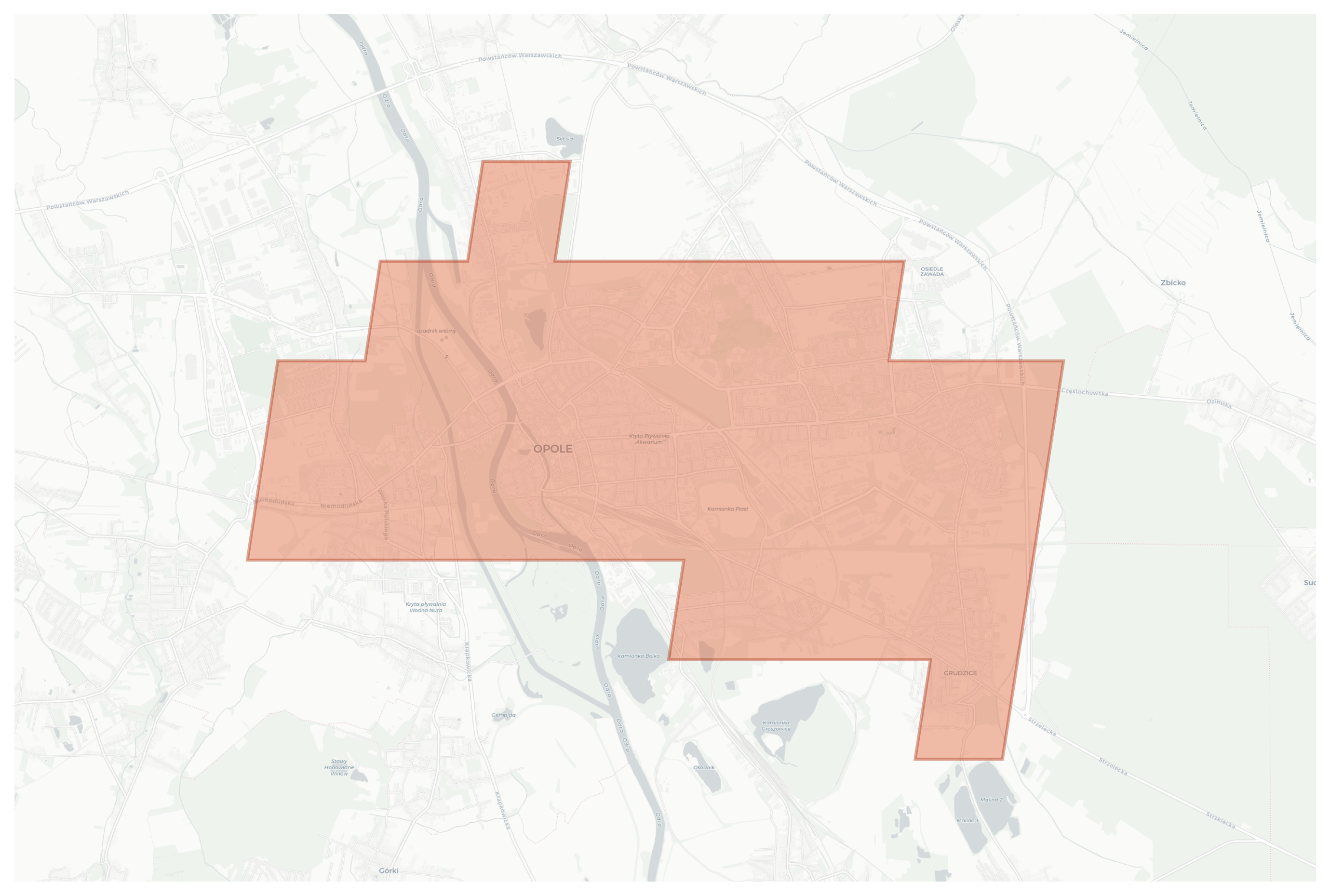 Opole geographic map