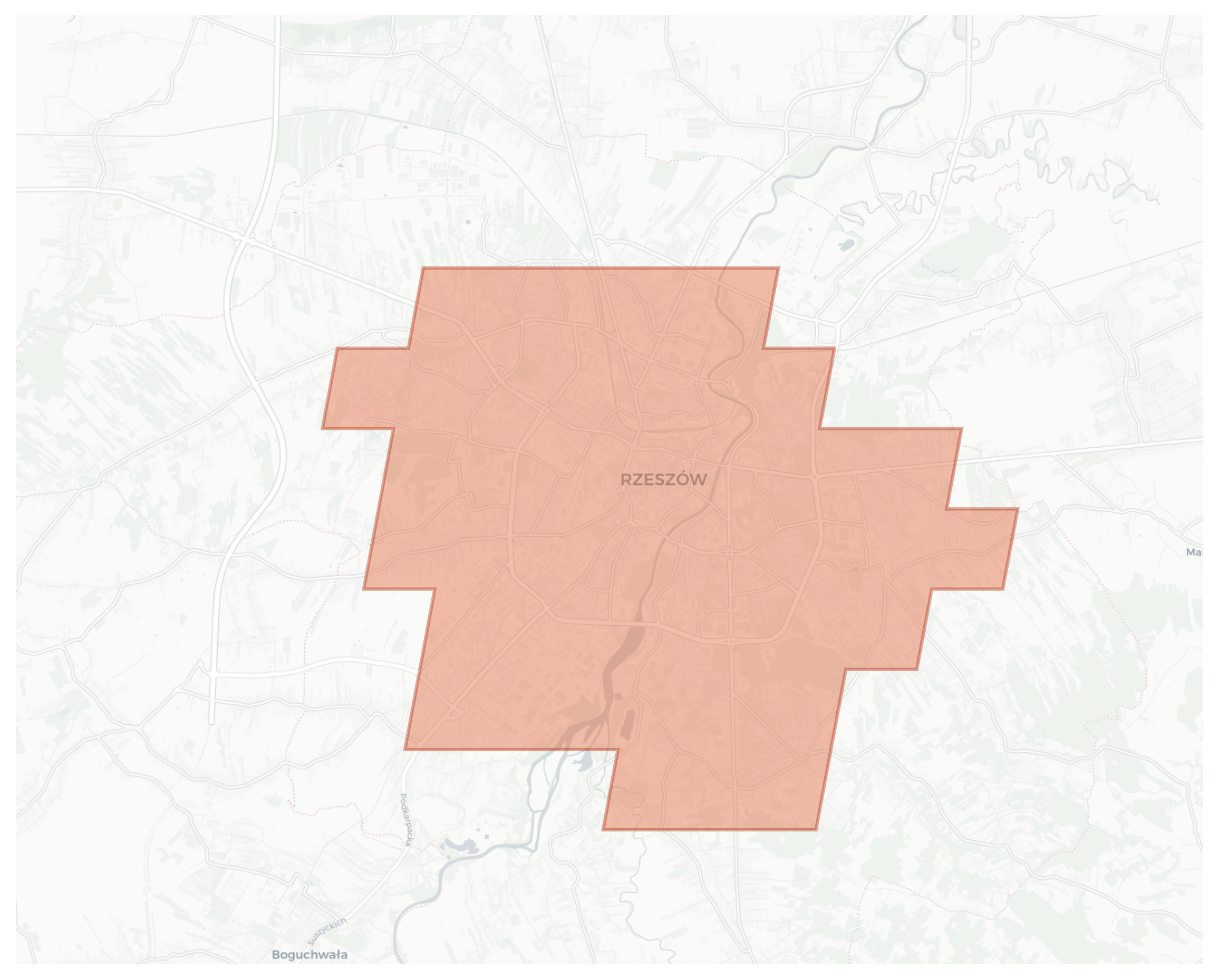 Rzeszów geographic map
