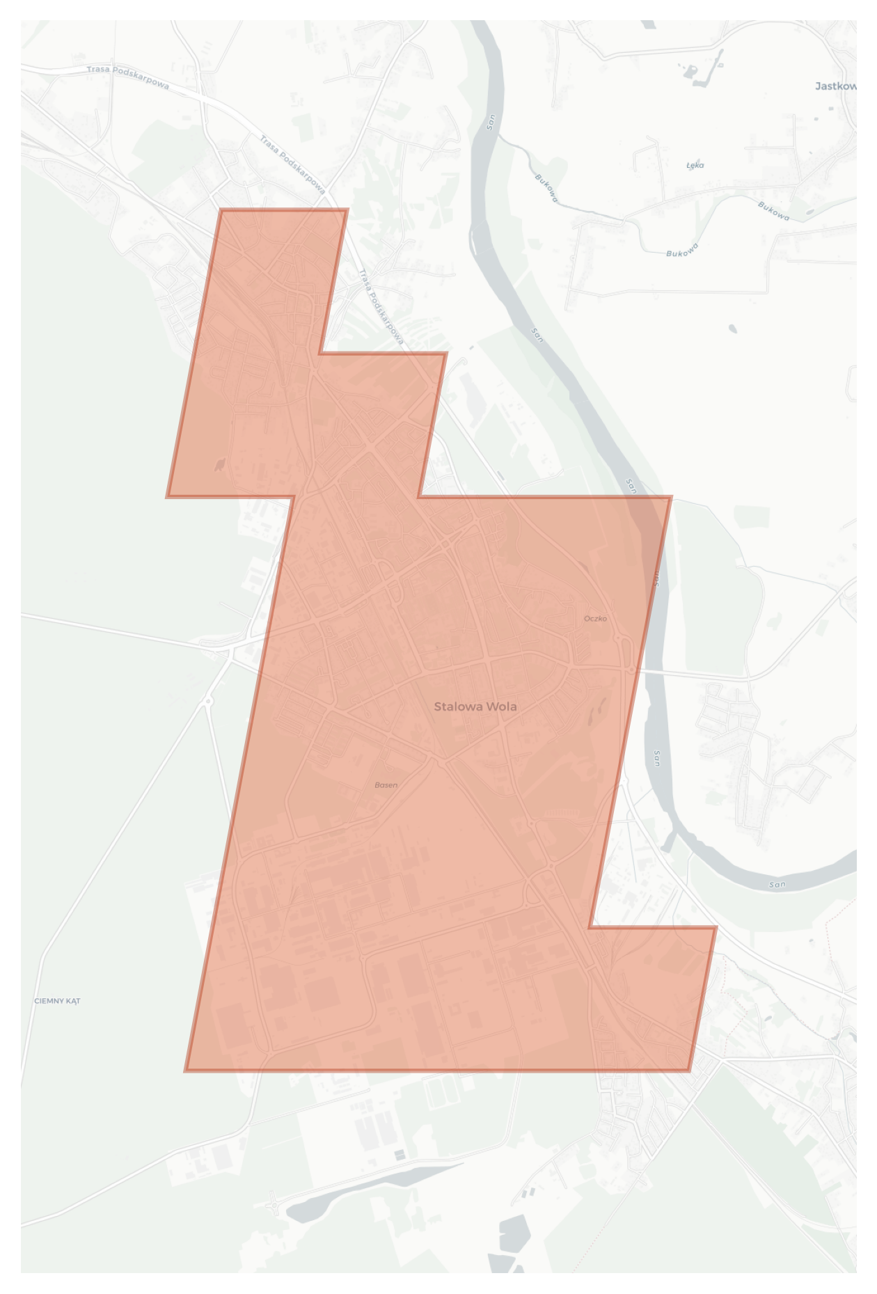 Stalowa Wola geographic map