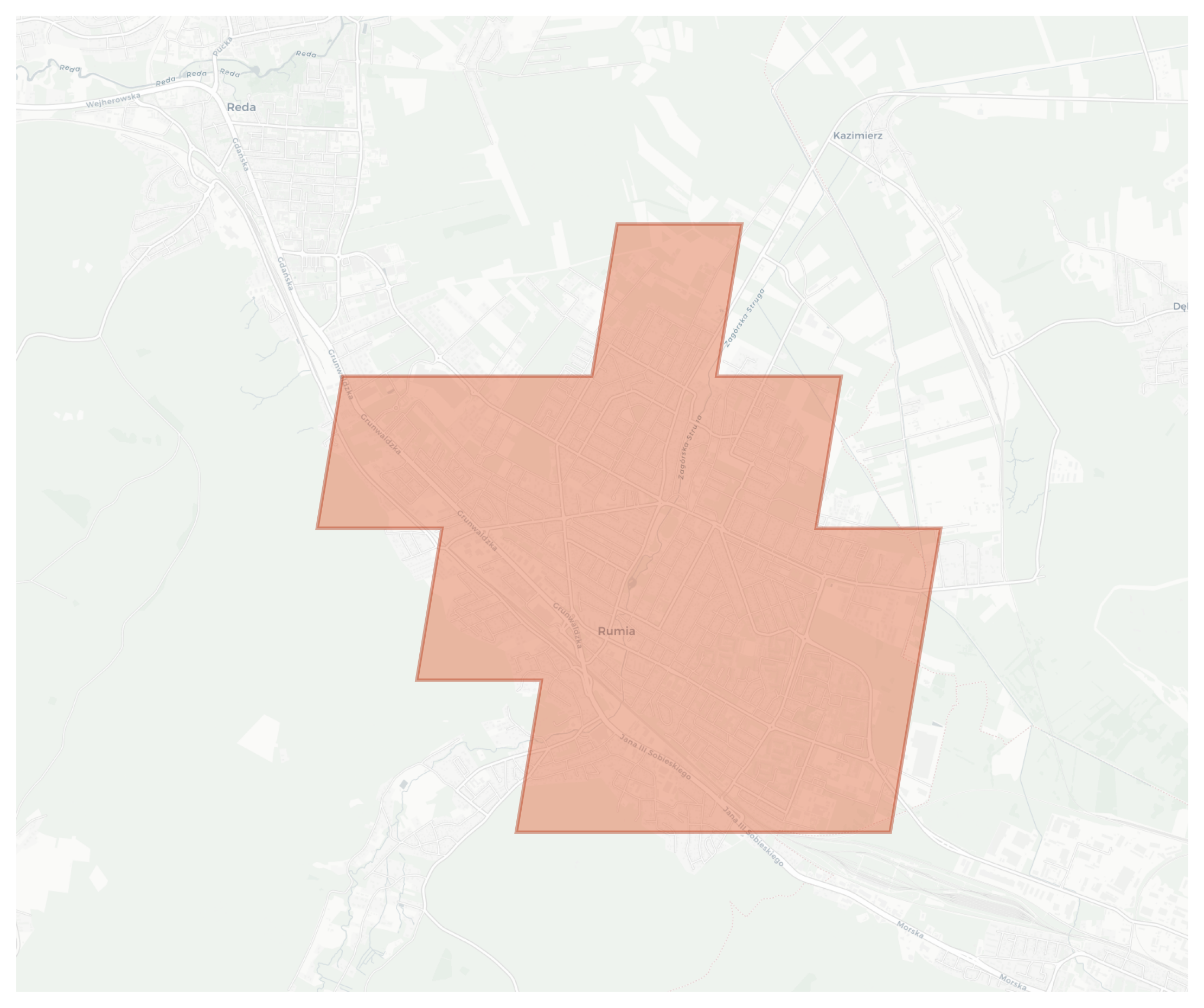 Rumia geographic map