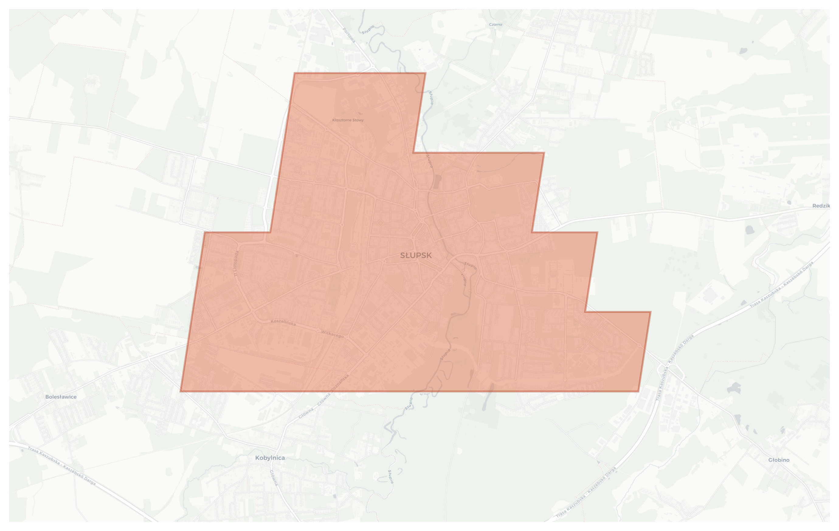 Słupsk geographic map
