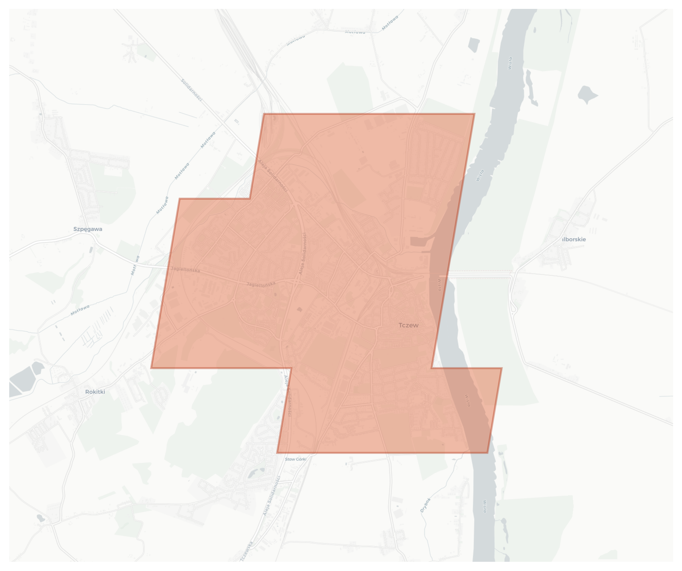Tczew geographic map