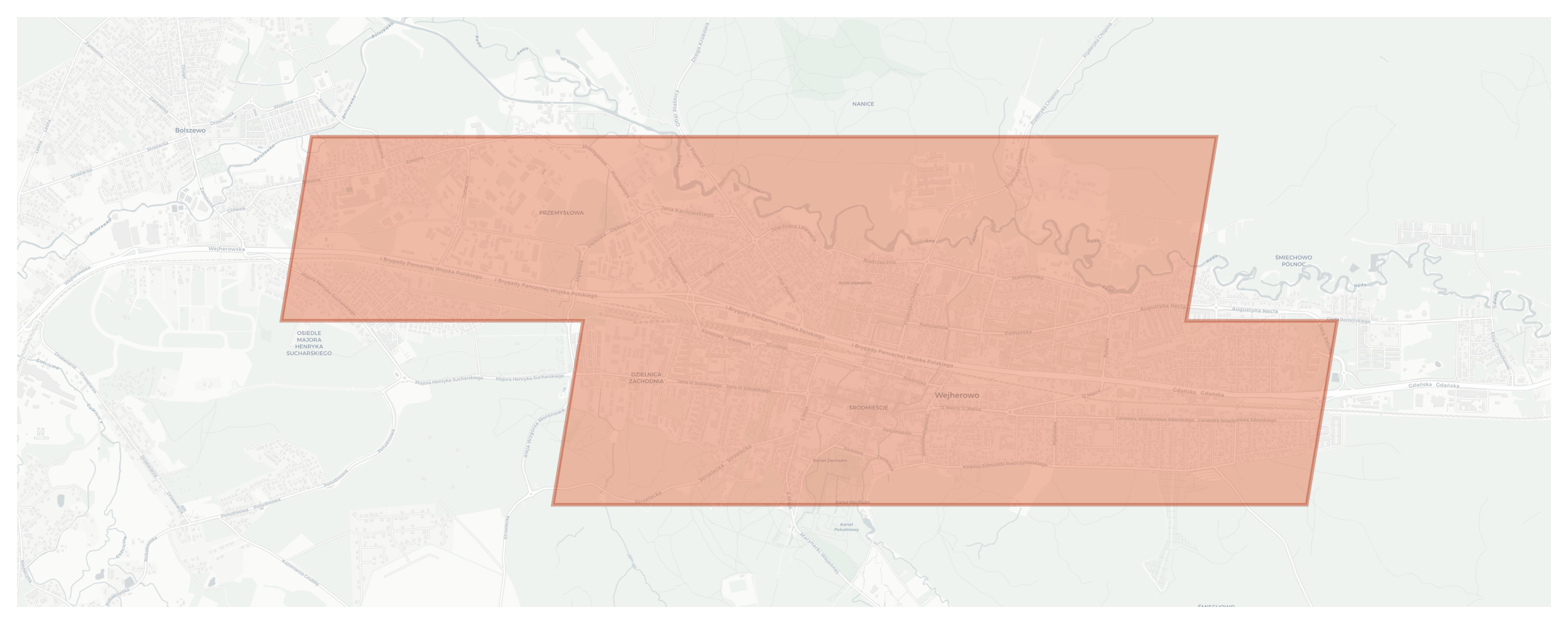 Wejherowo geographic map