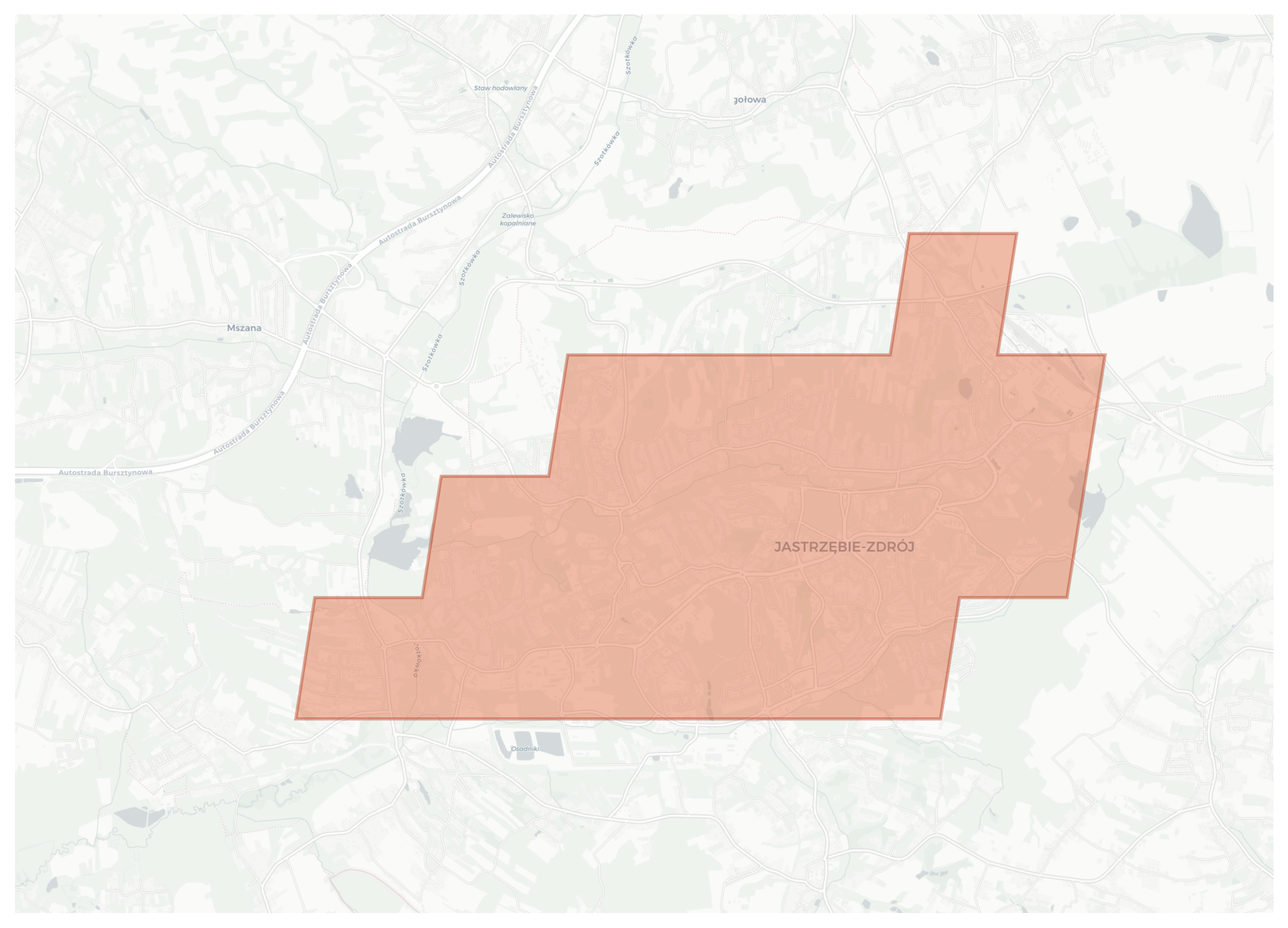 Jastrzębie-Zdrój geographic map