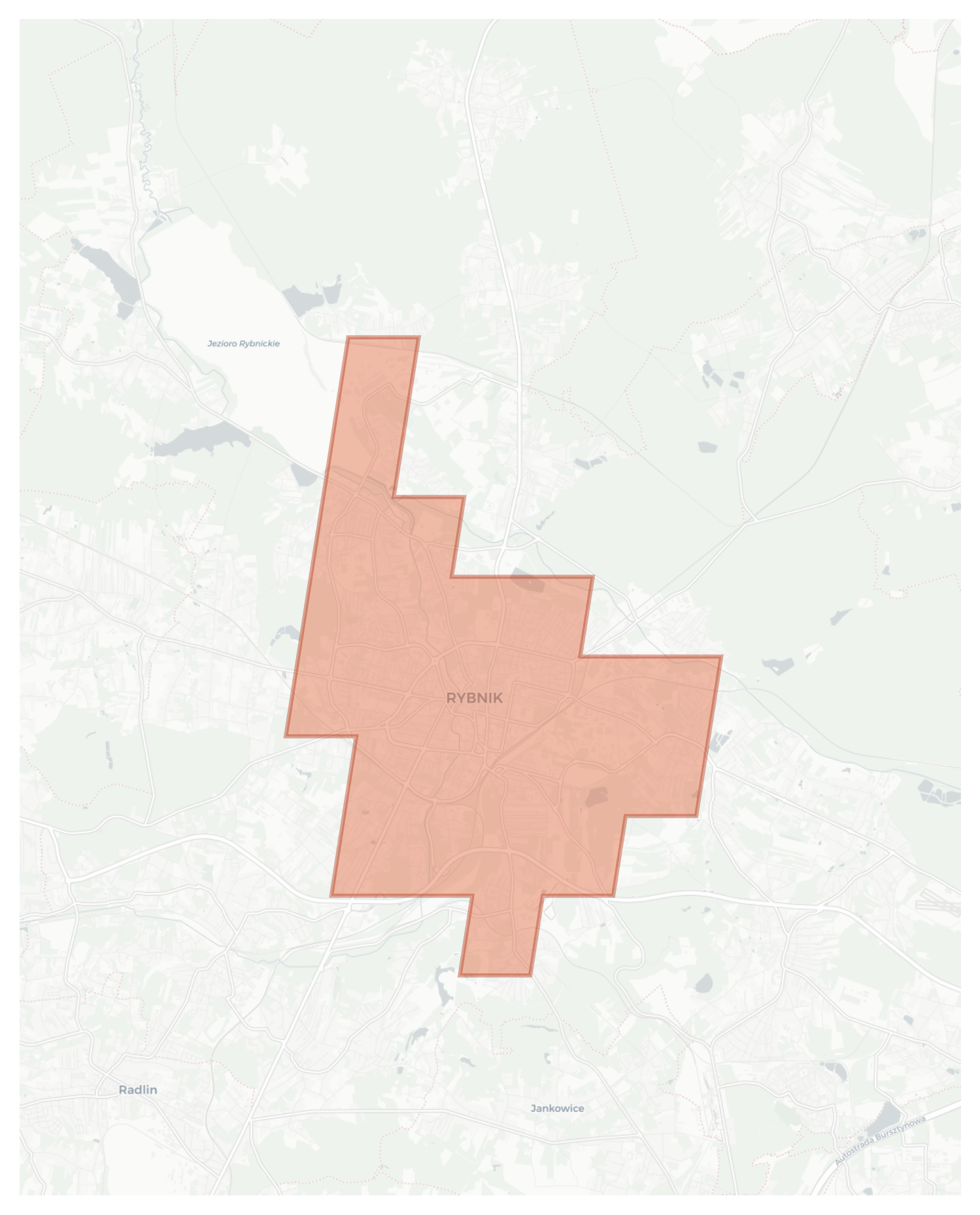 Rybnik geographic map