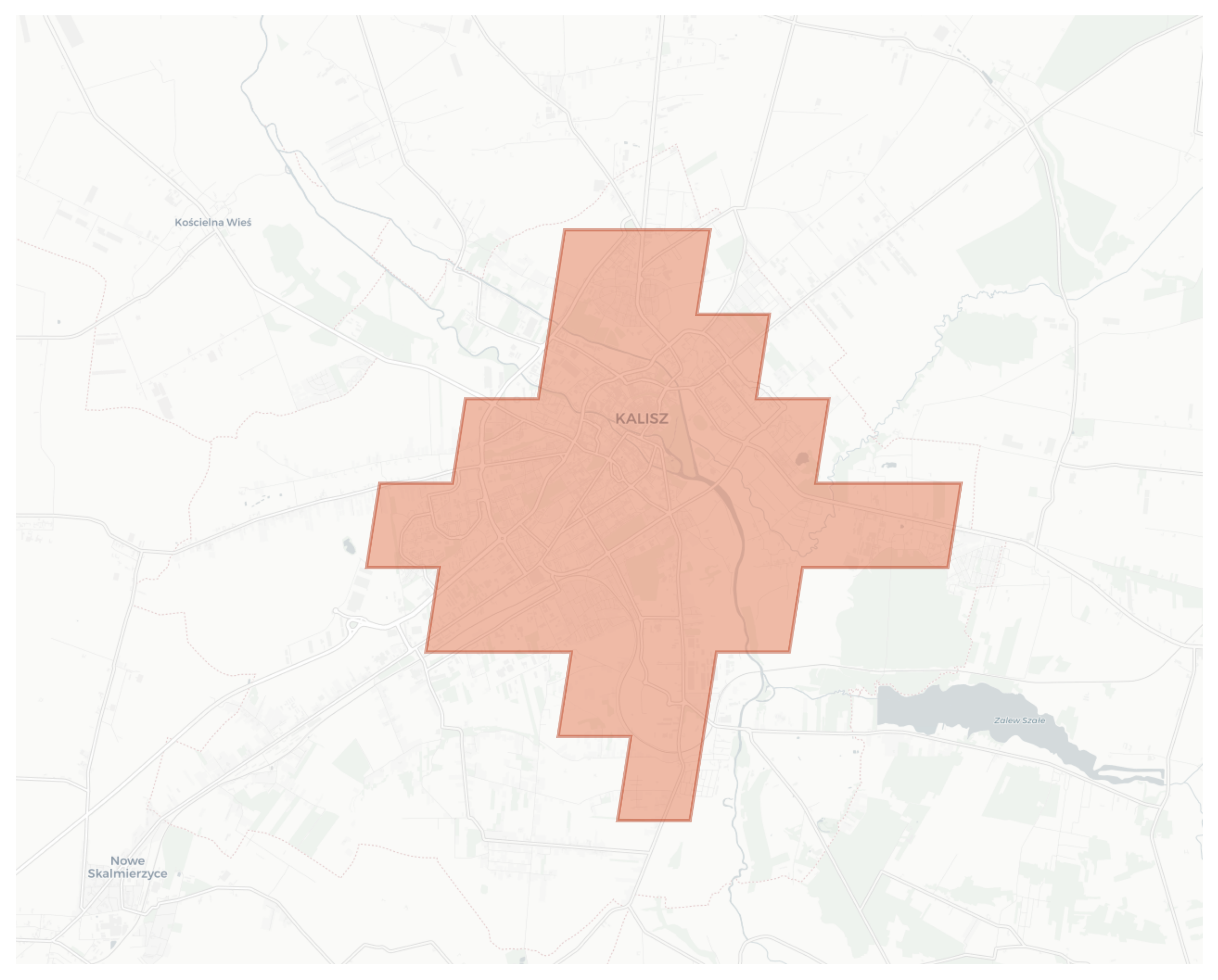Kalisz geographic map