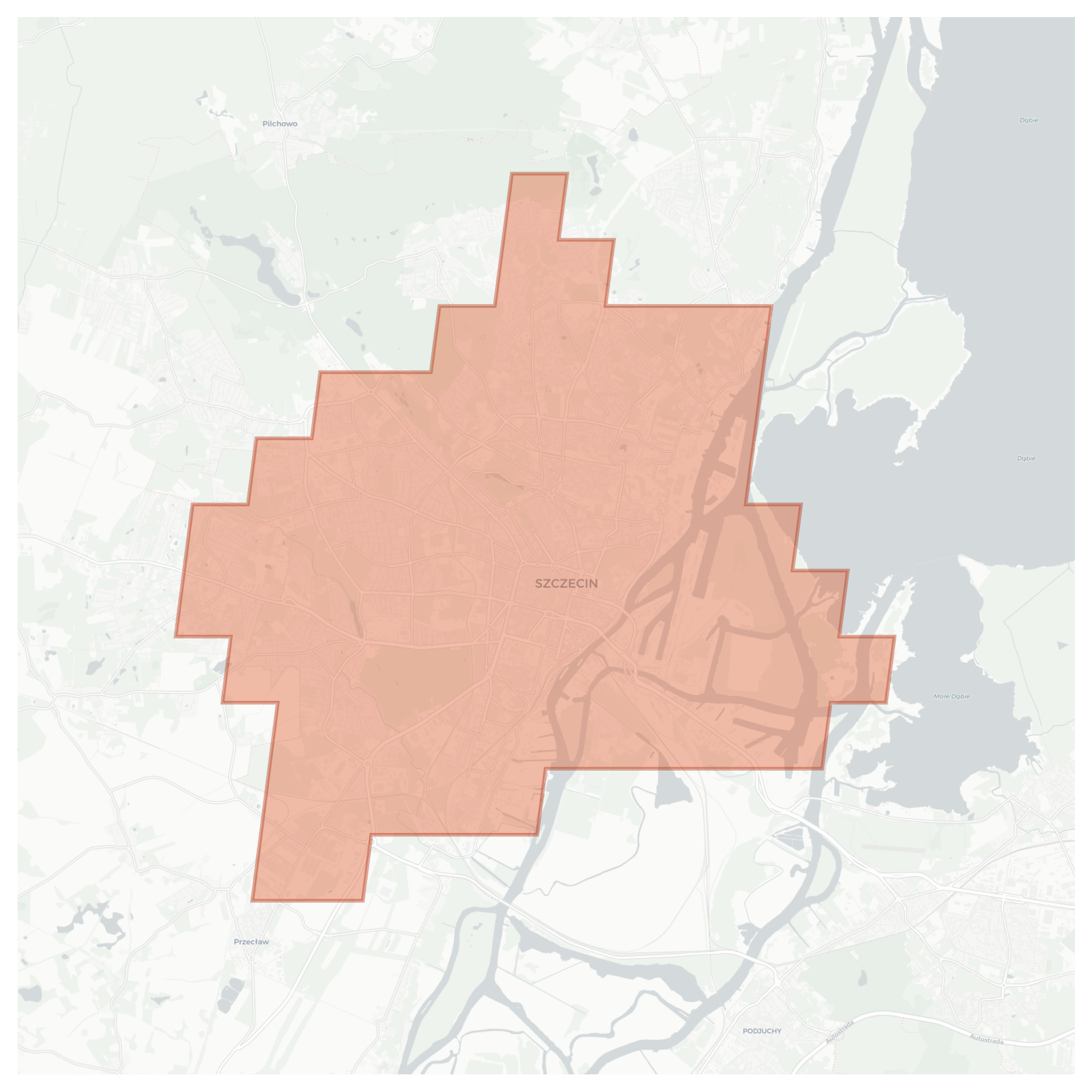 Szczecin geographic map