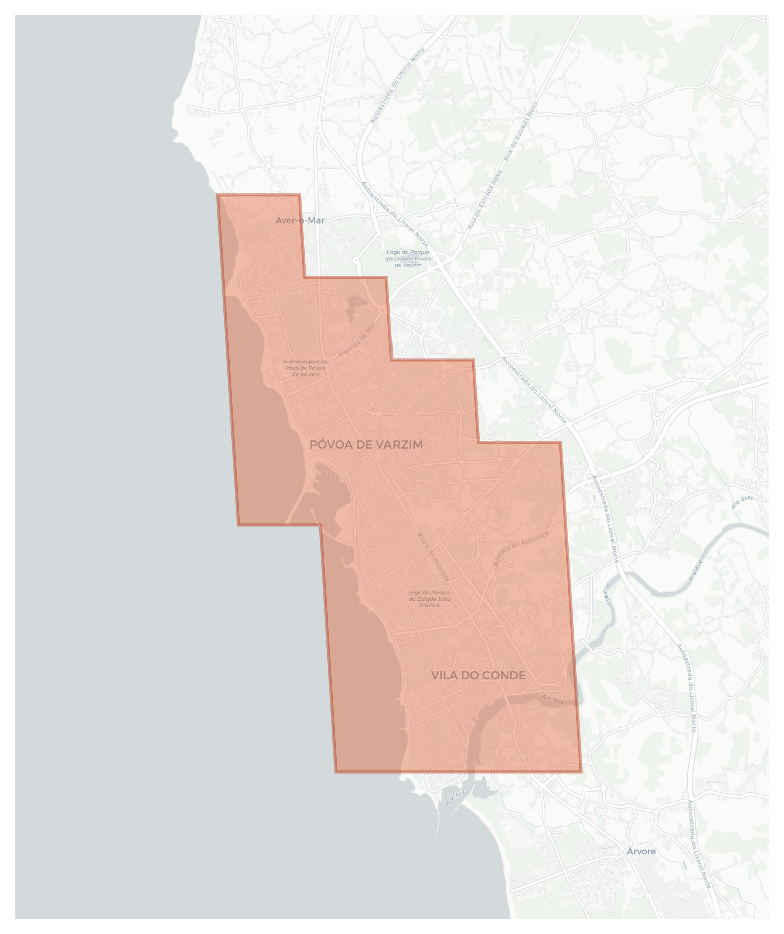 Póvoa de Varzim geographic map