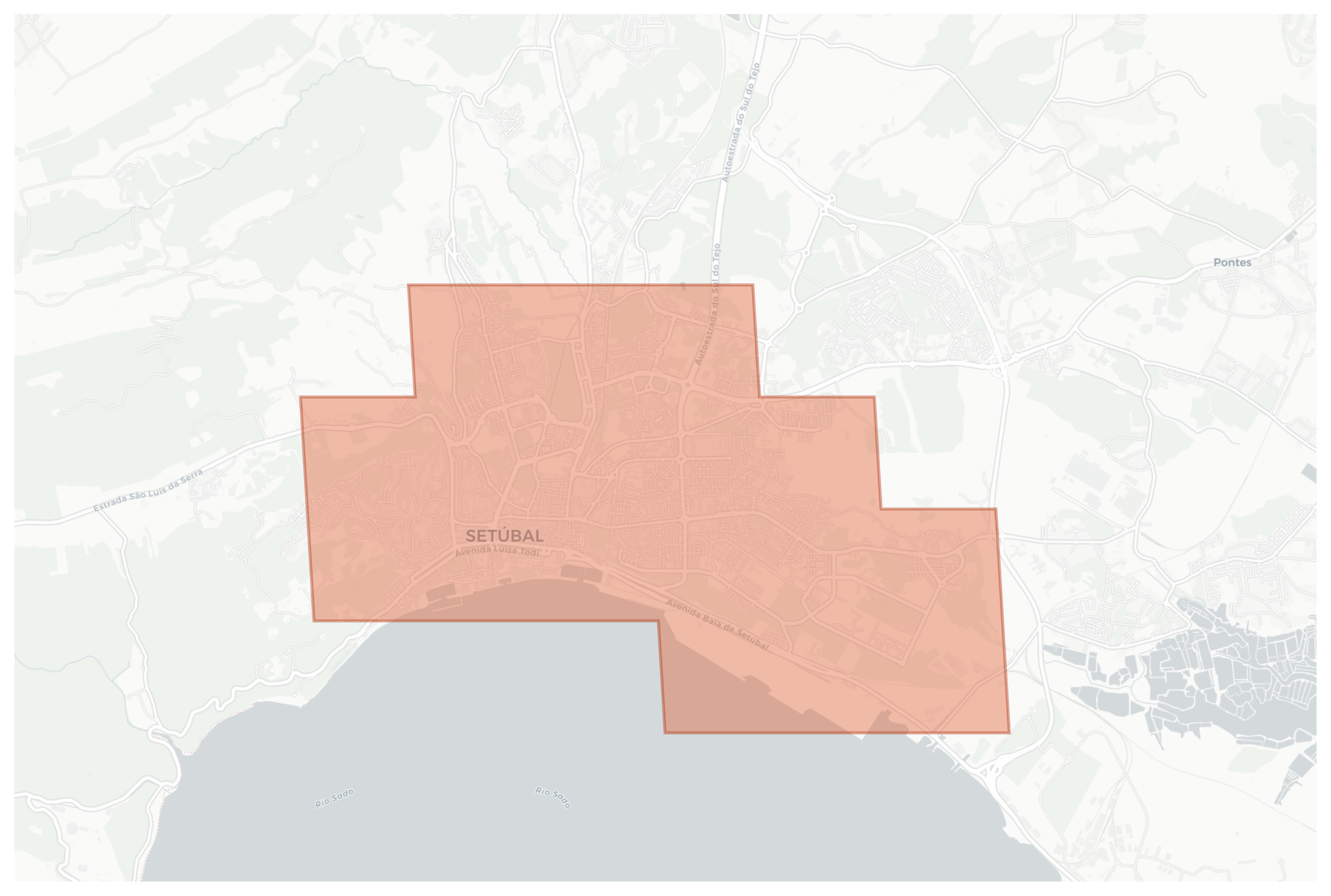 Setúbal geographic map