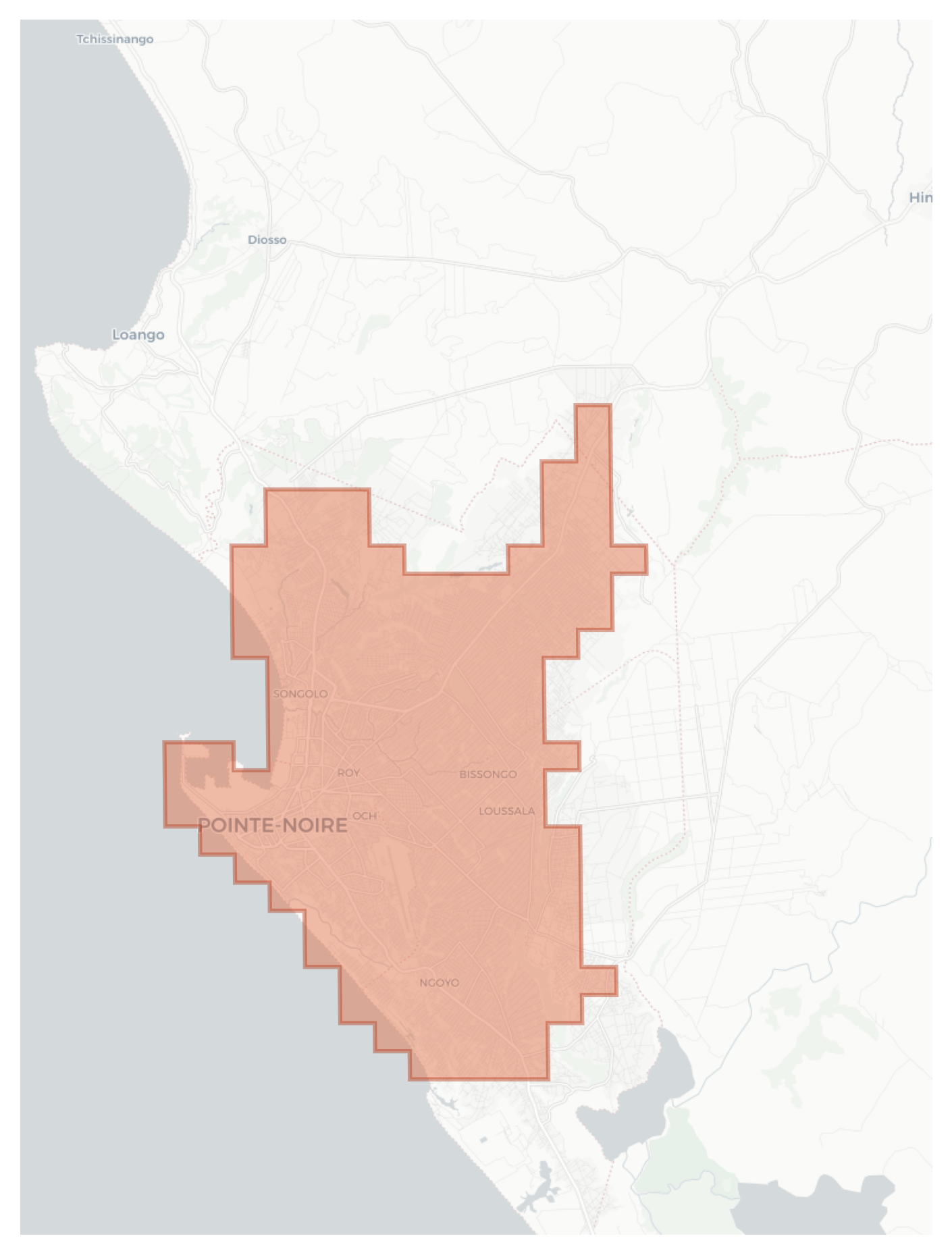 Pointe-Noire geographic map