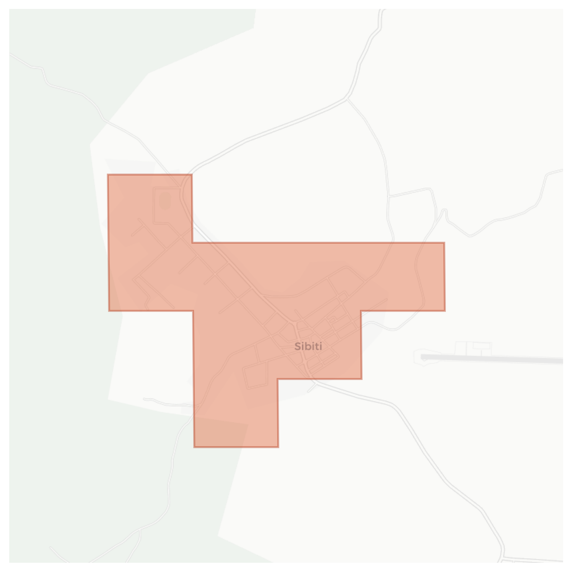 Sibiti geographic map