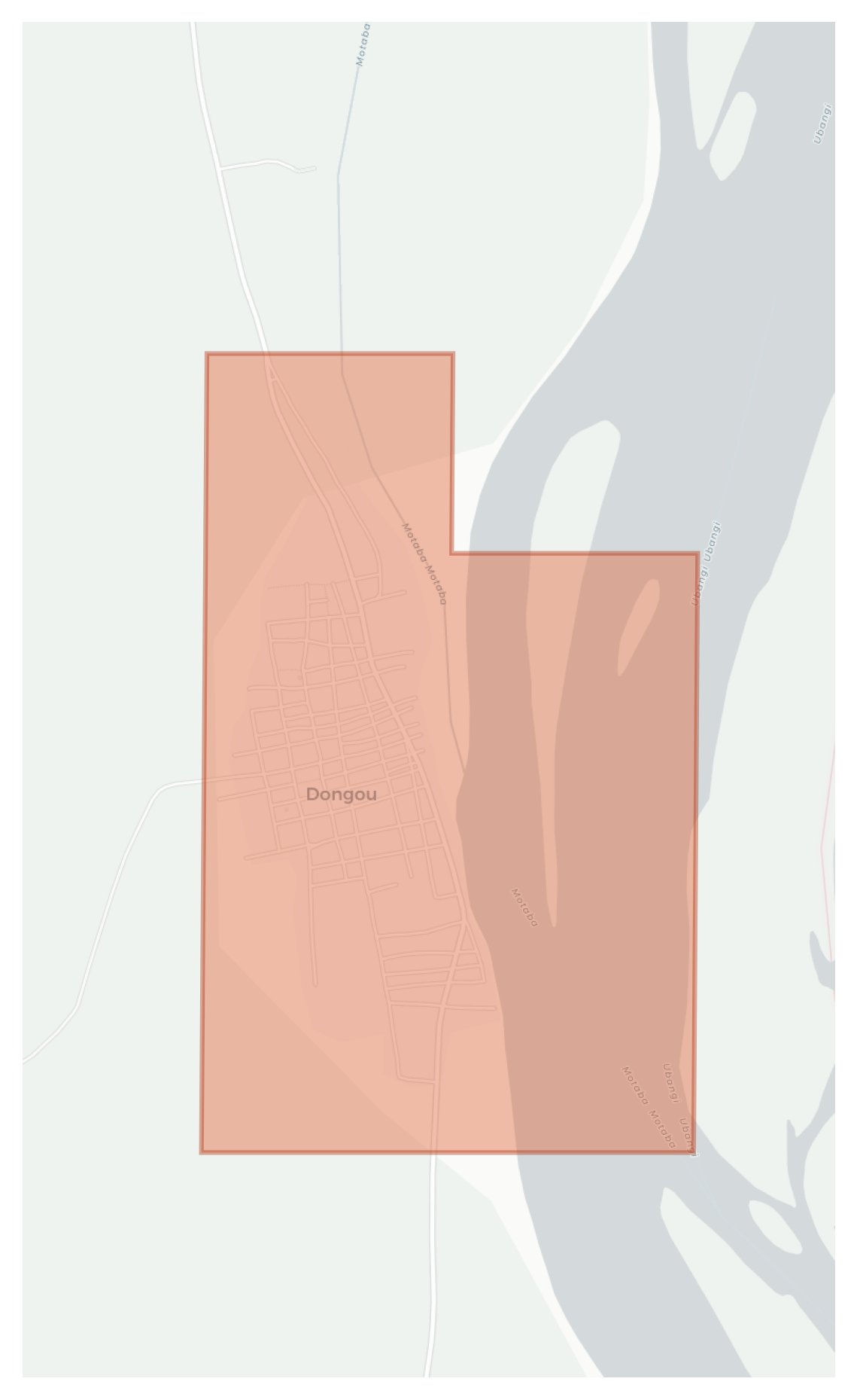 Dongou geographic map