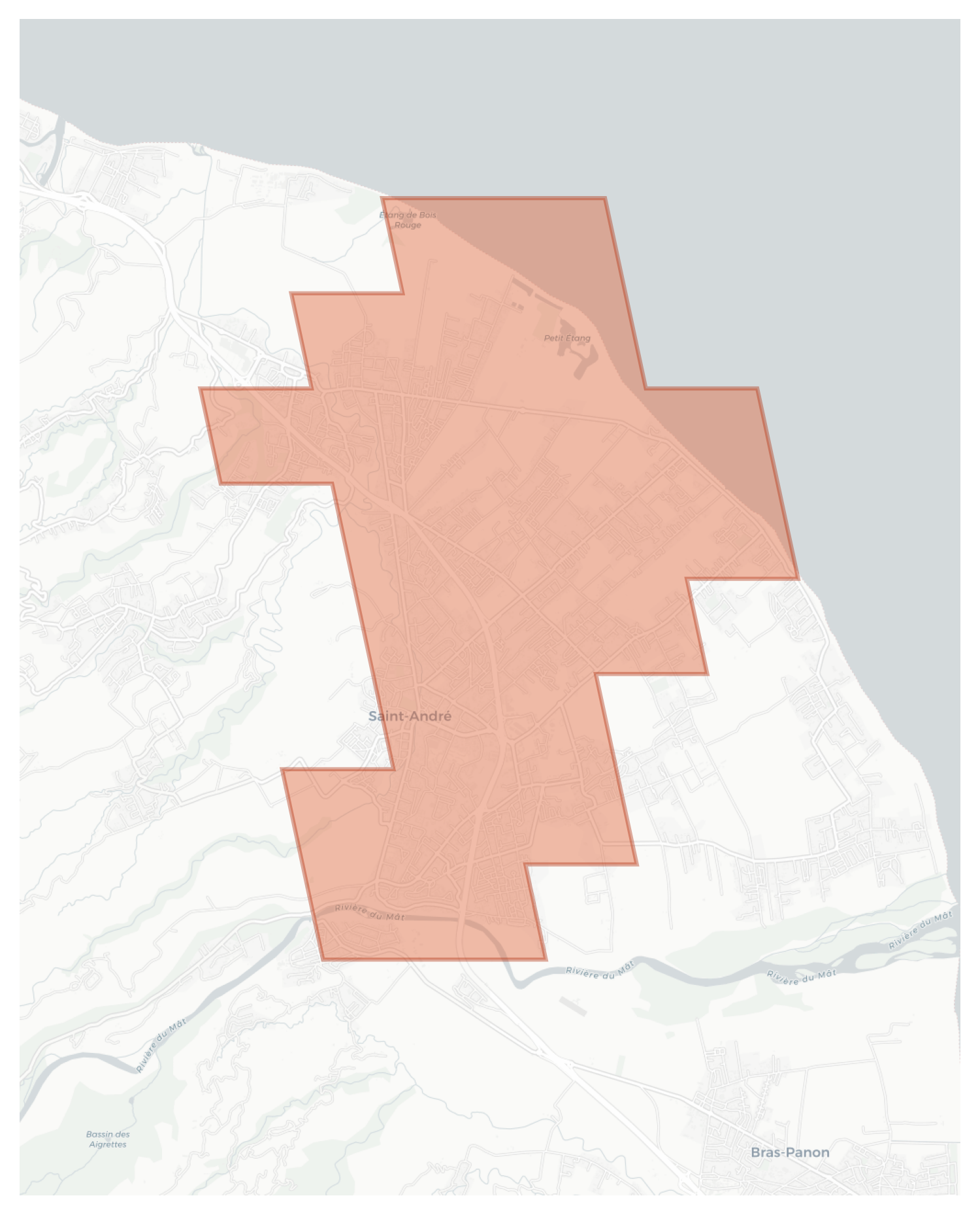 Saint-André geographic map