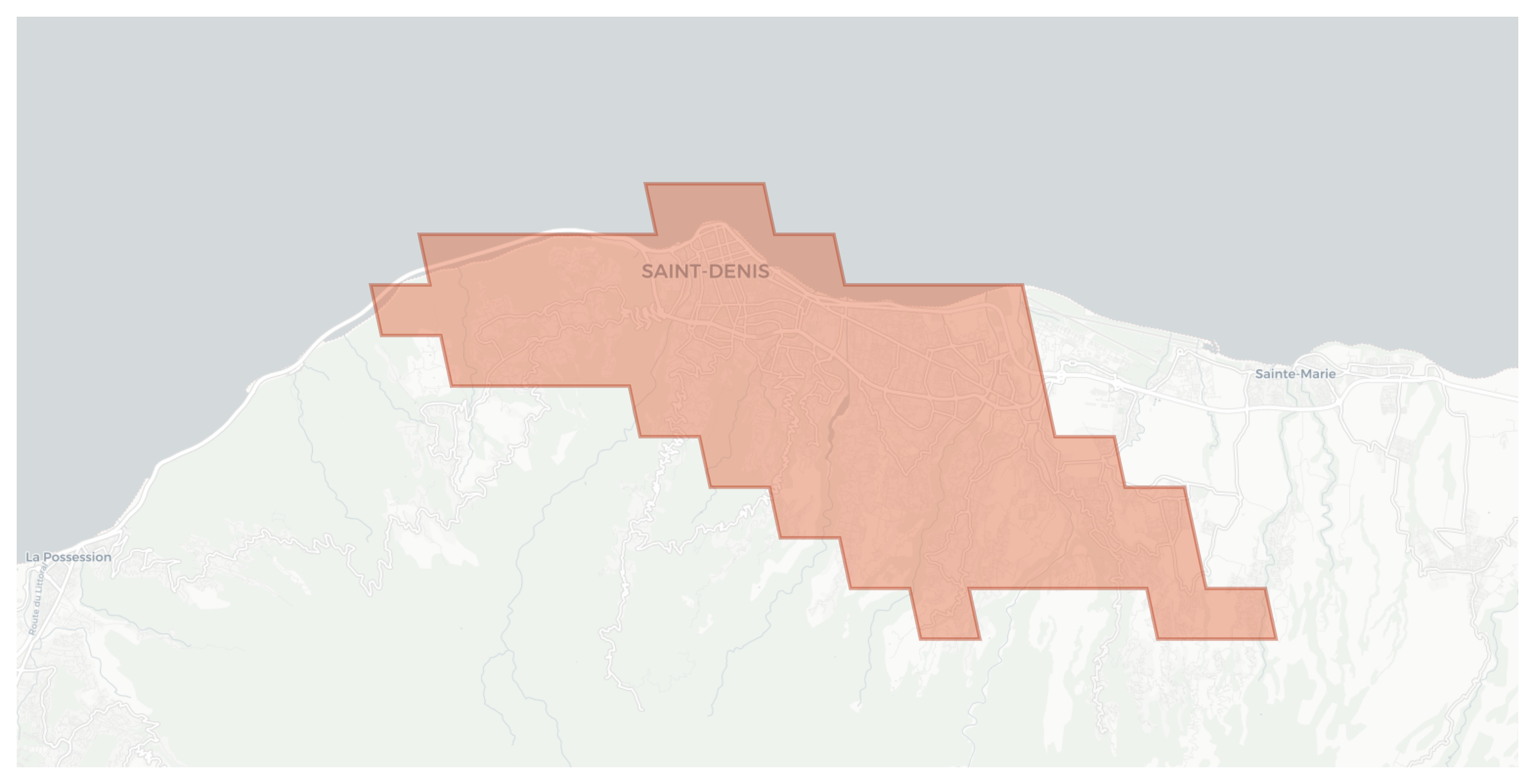 Saint-Denis geographic map