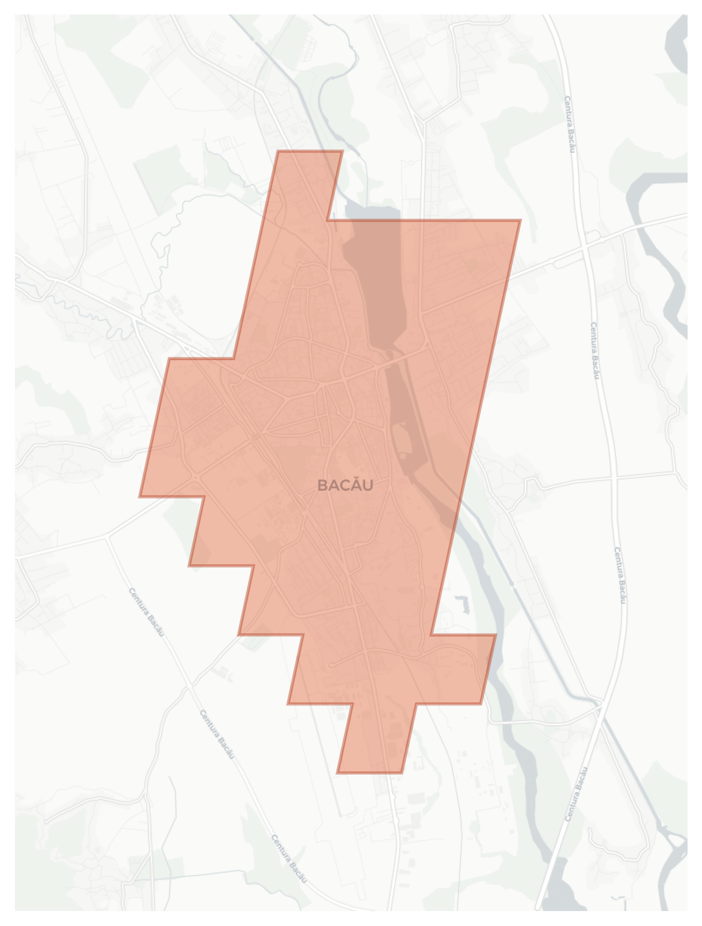 Bacău geographic map