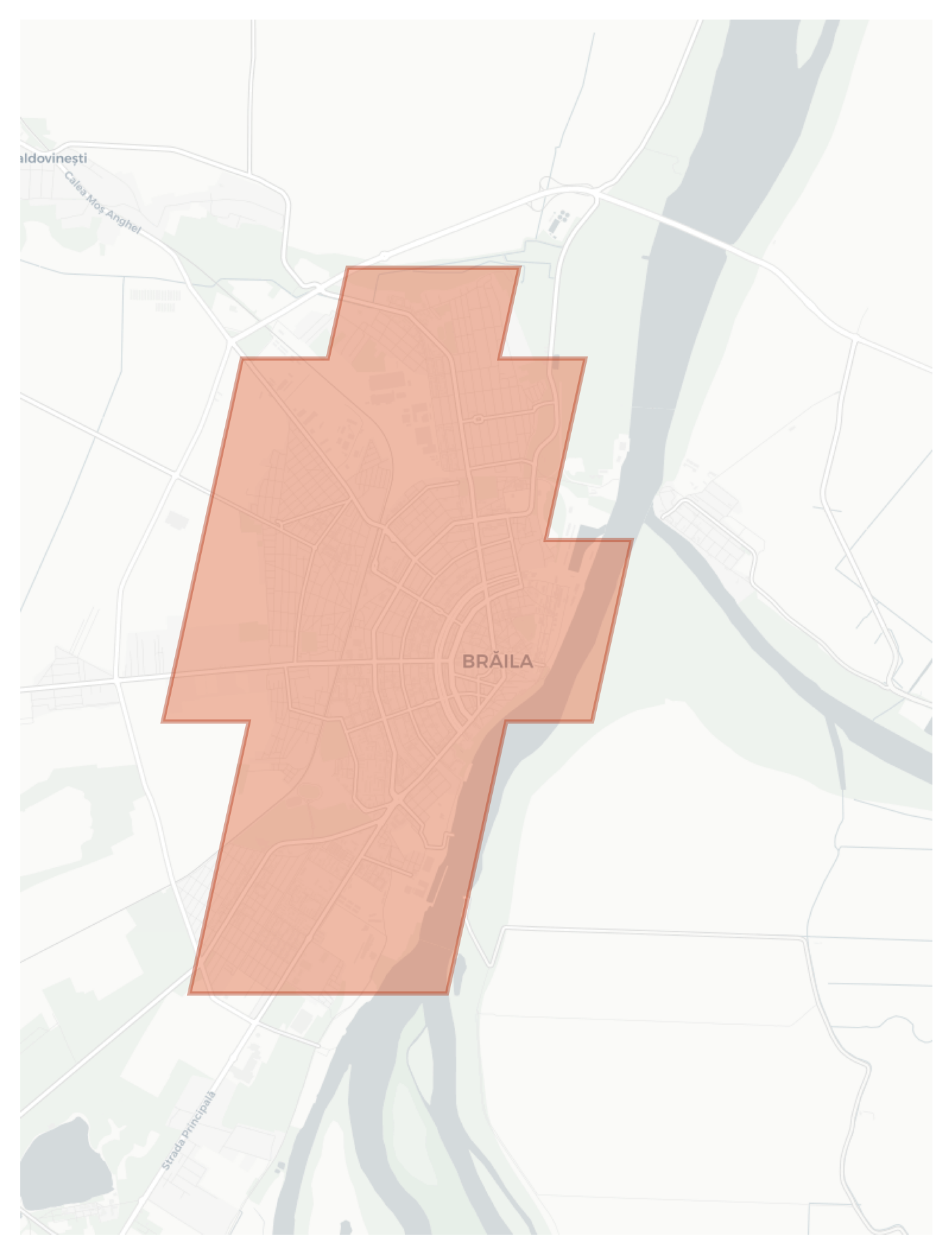 Brăila geographic map