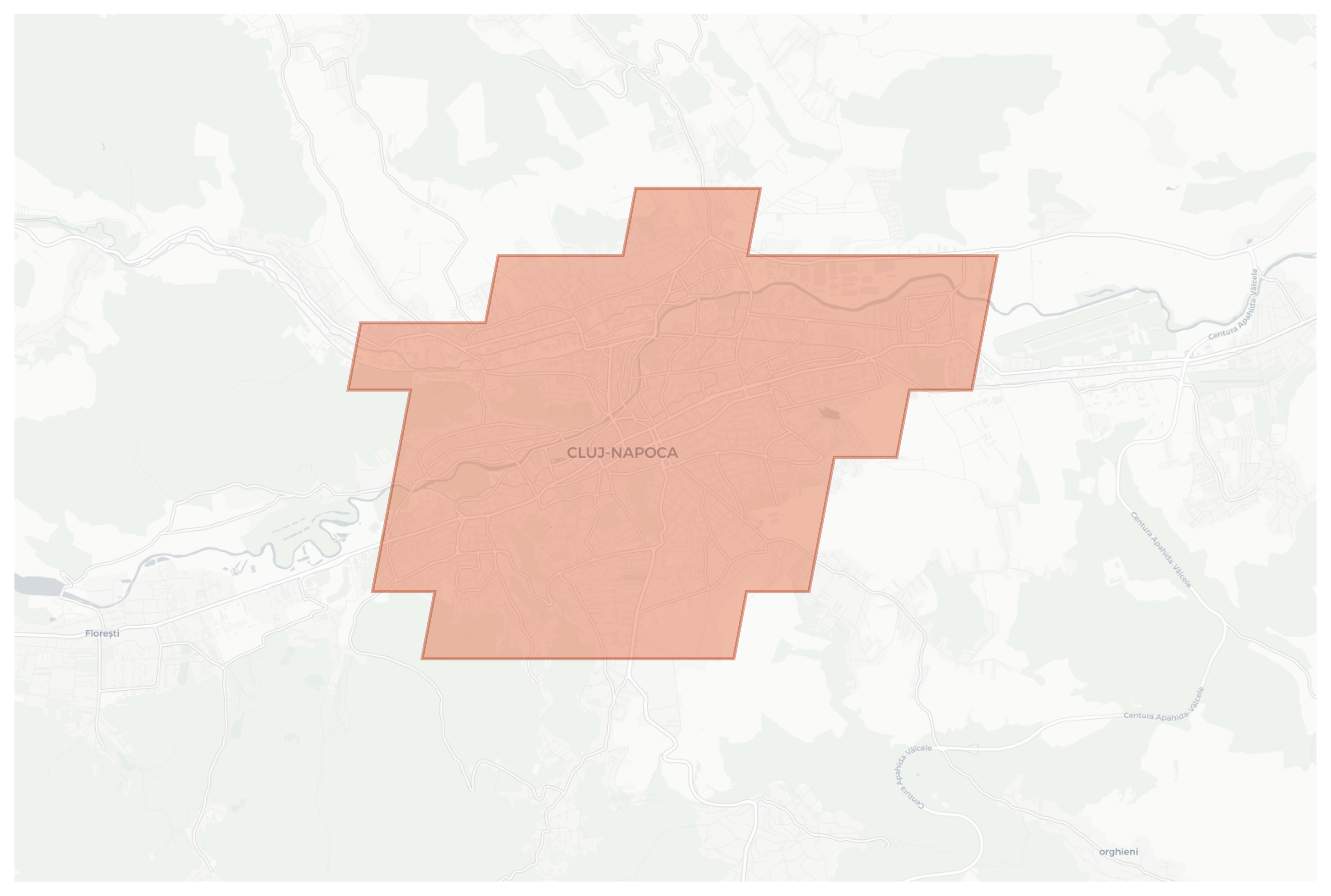 Cluj-Napoca geographic map