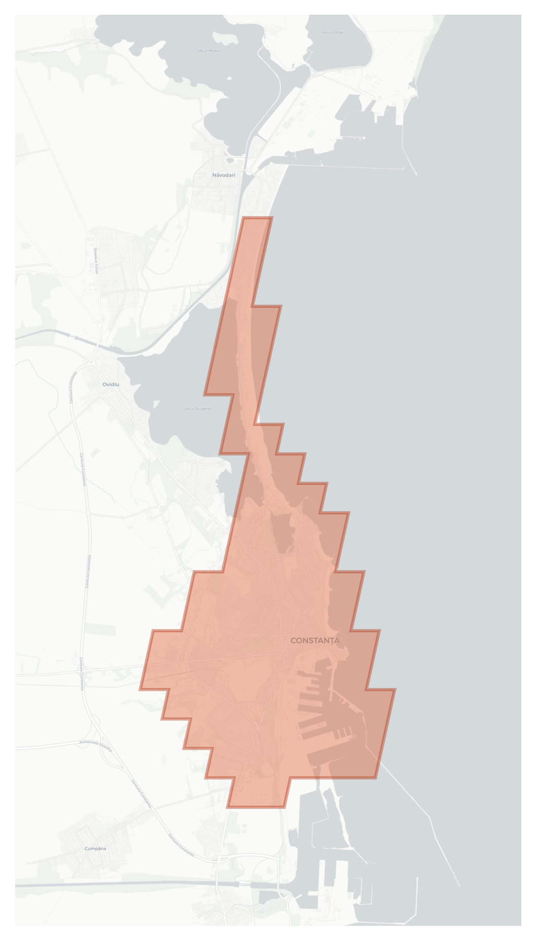 Constanța geographic map