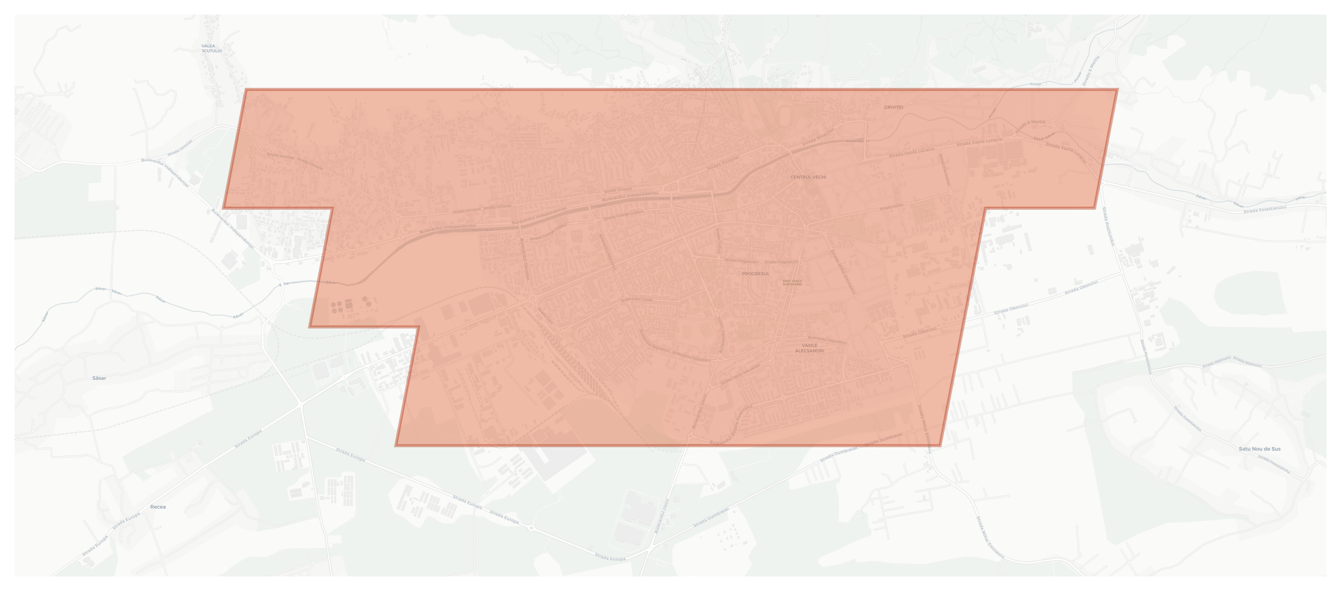 Baia Mare geographic map