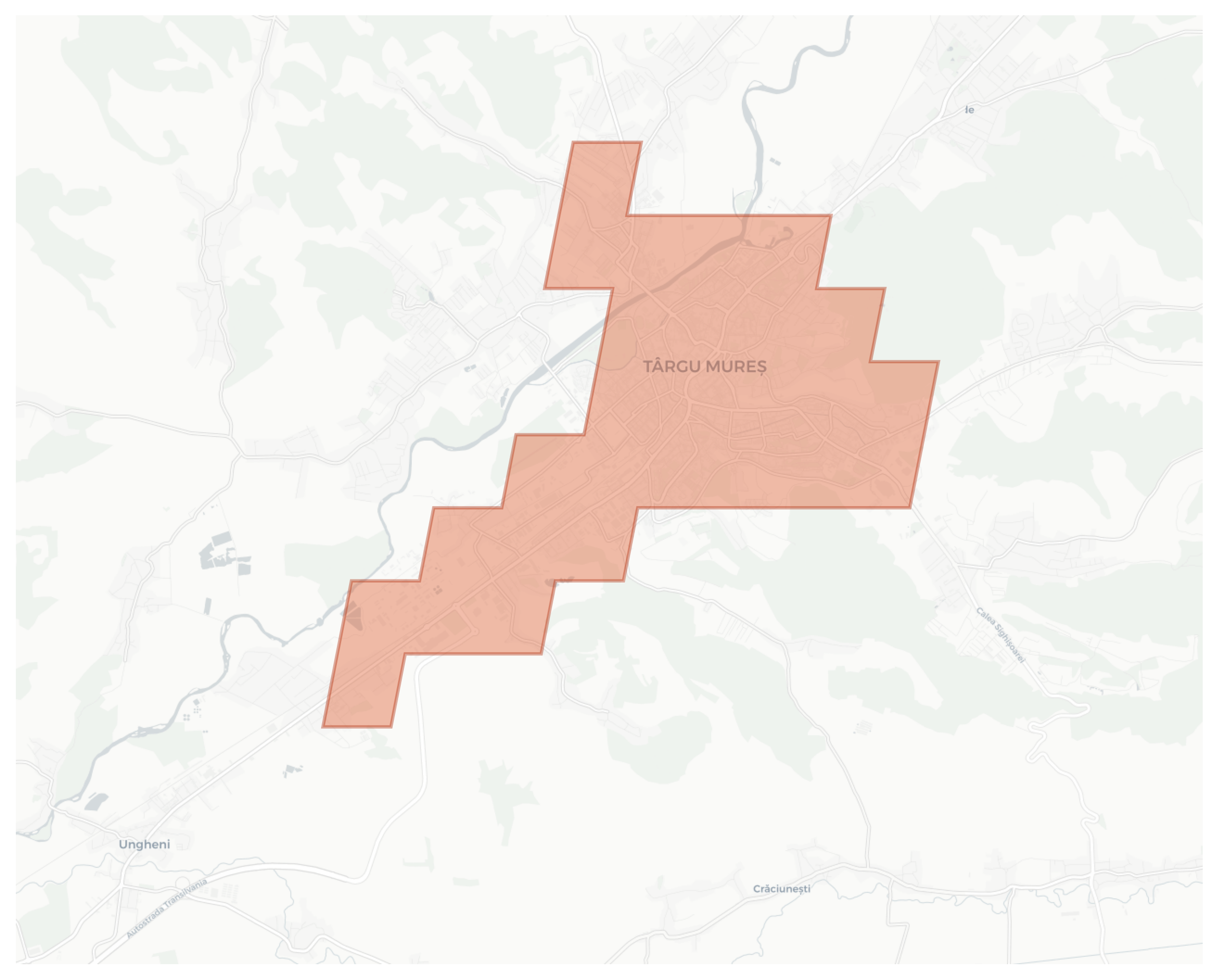 Târgu Mureș geographic map