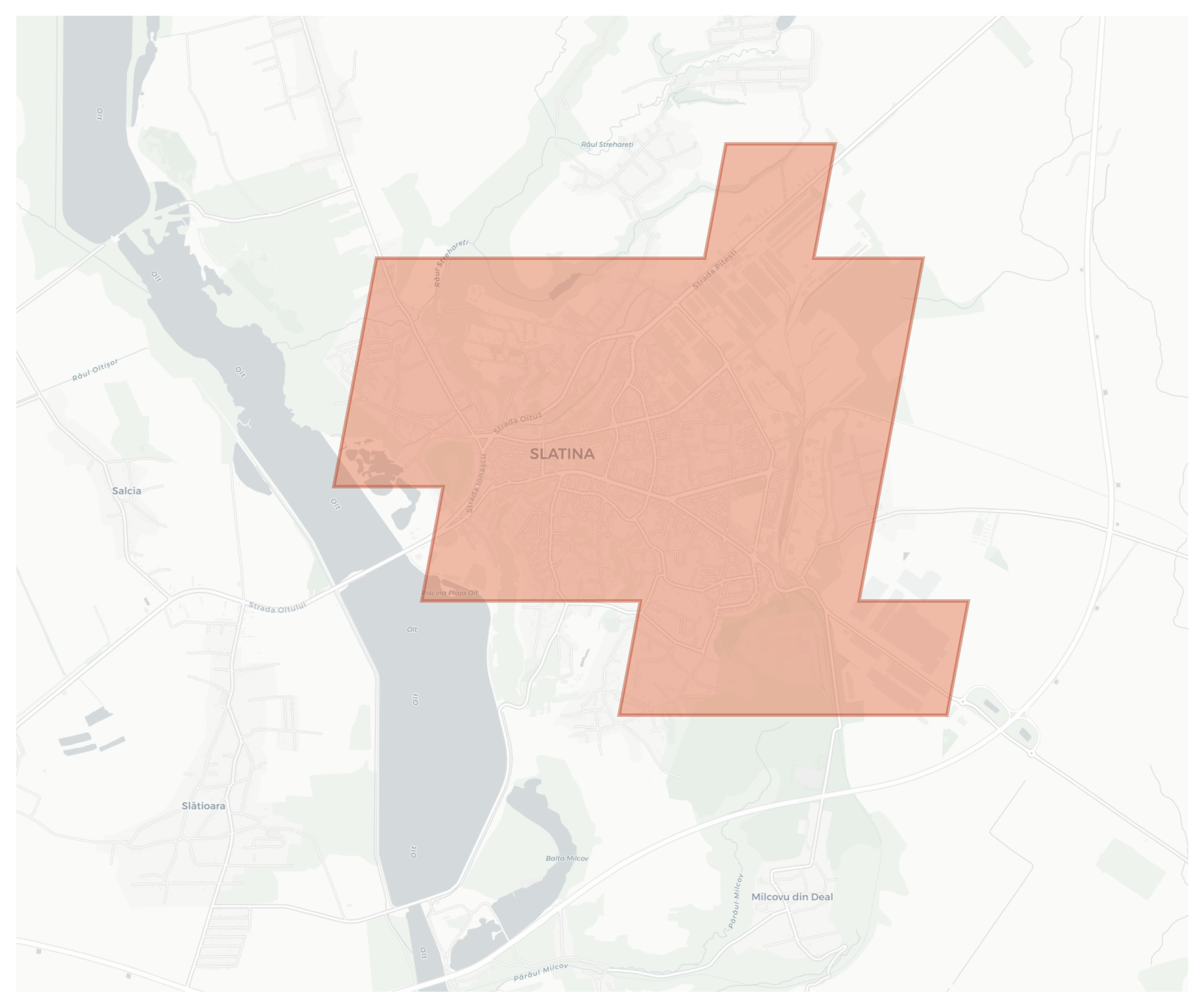 Slatina geographic map