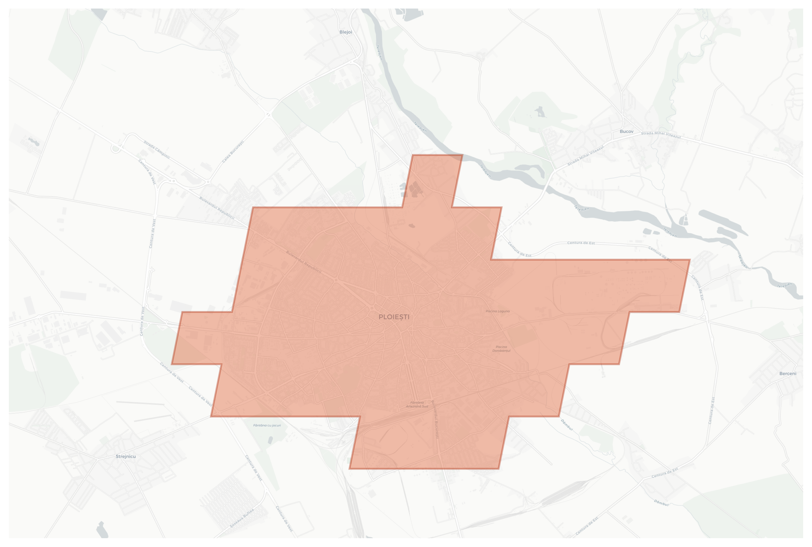 Ploiești geographic map