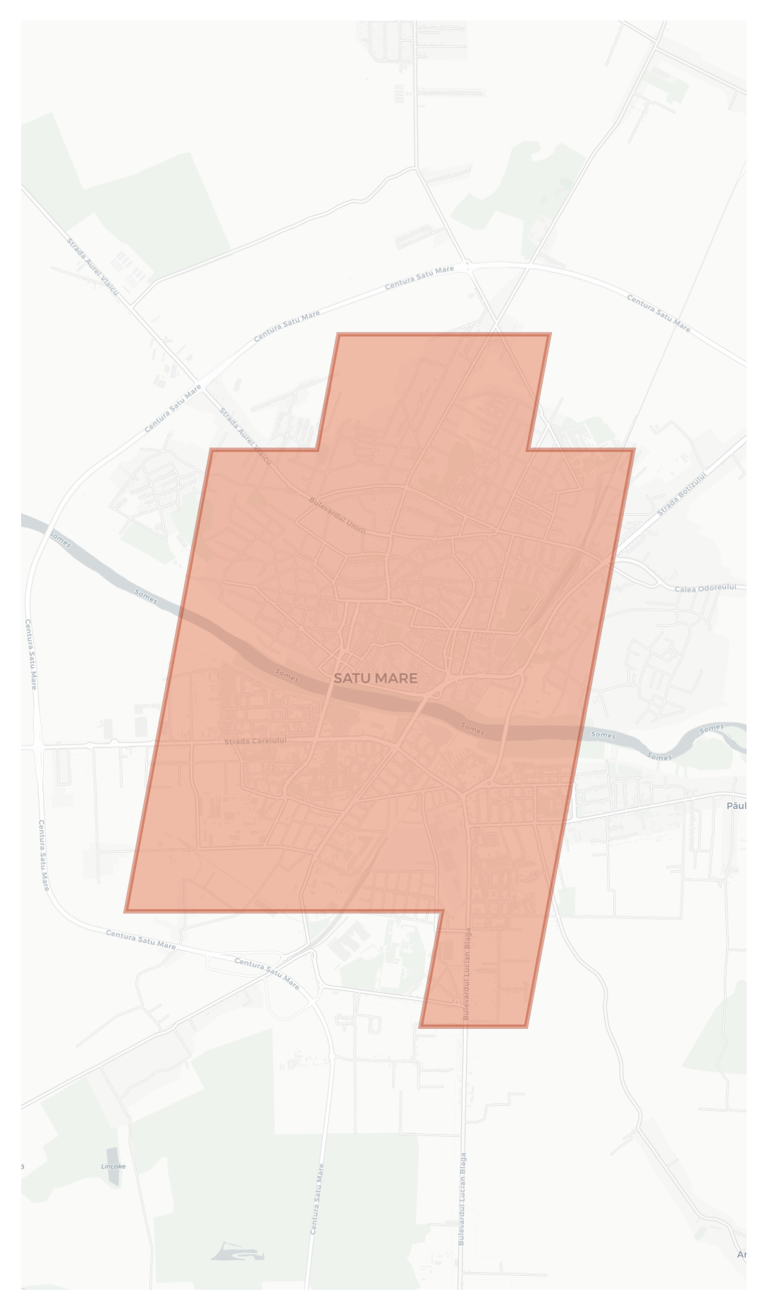 Satu Mare geographic map