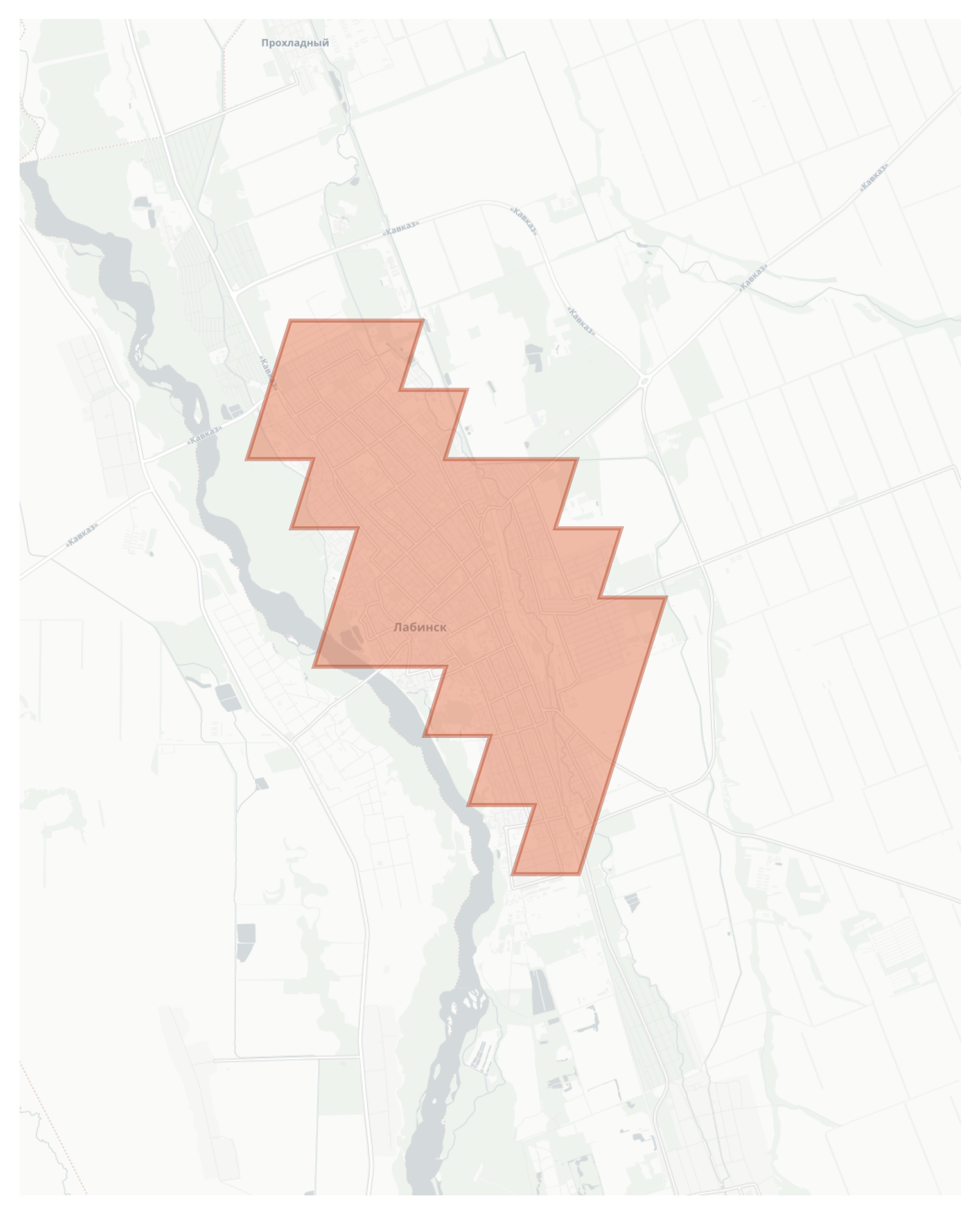 Labinsk geographic map