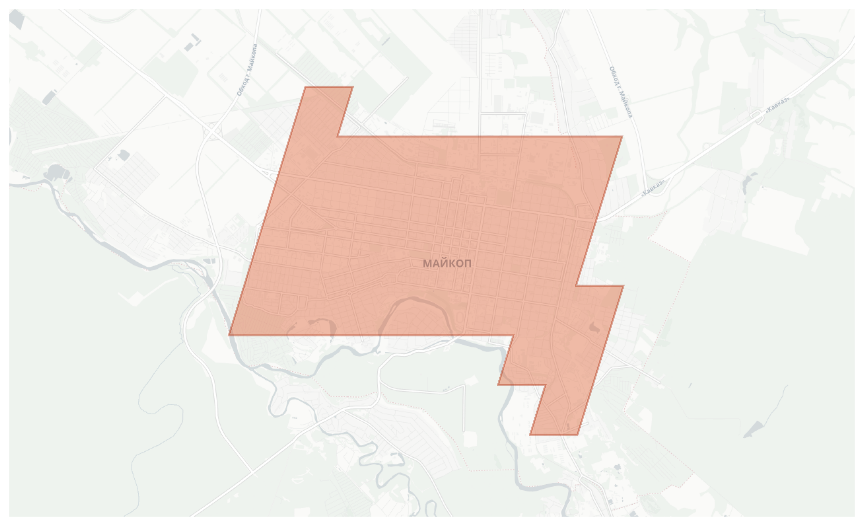 Maykop geographic map