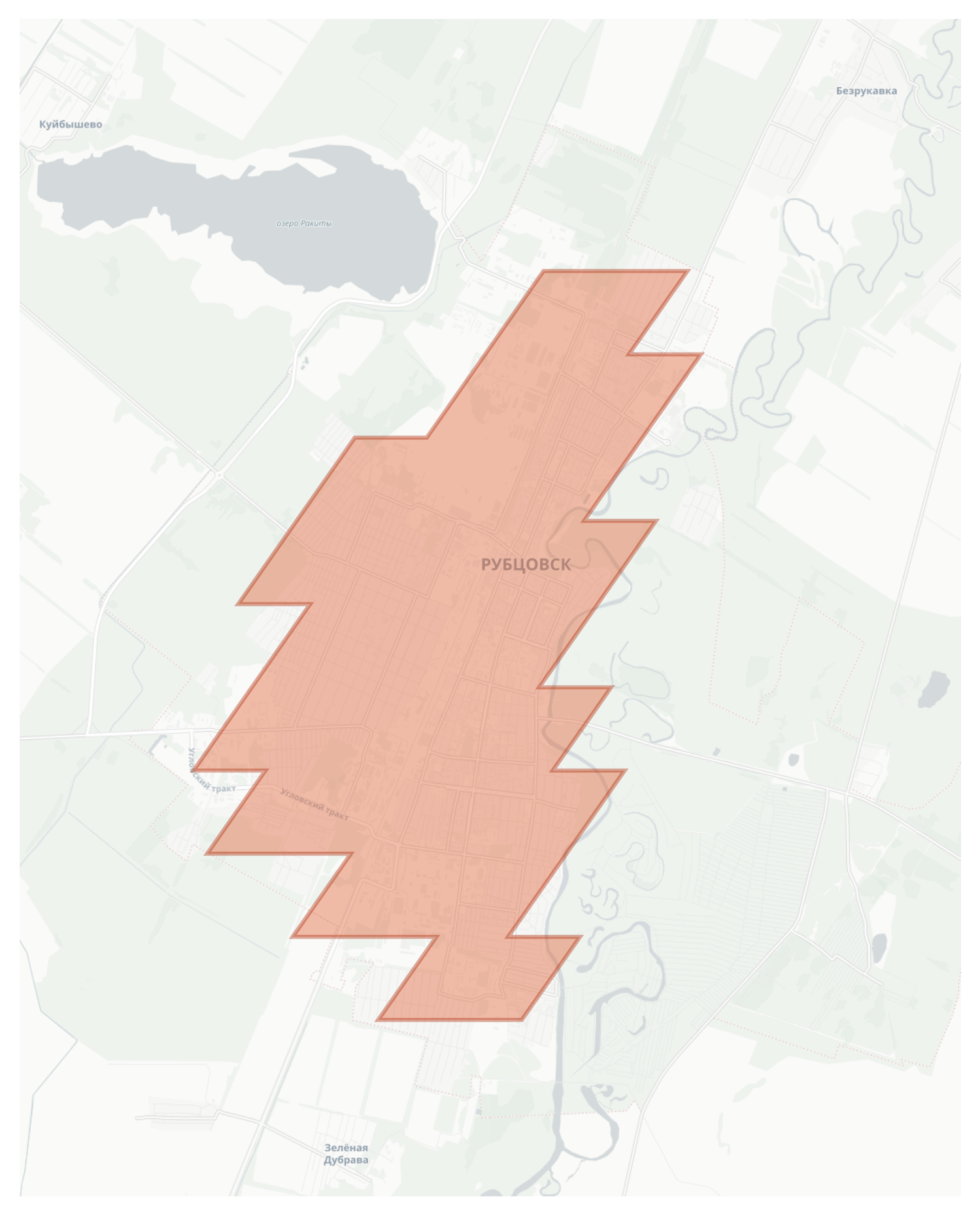 Rubtsovsk geographic map