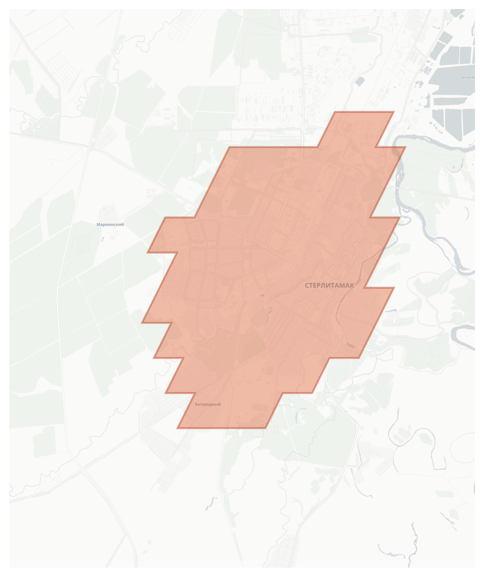 Sterlitamak geographic map