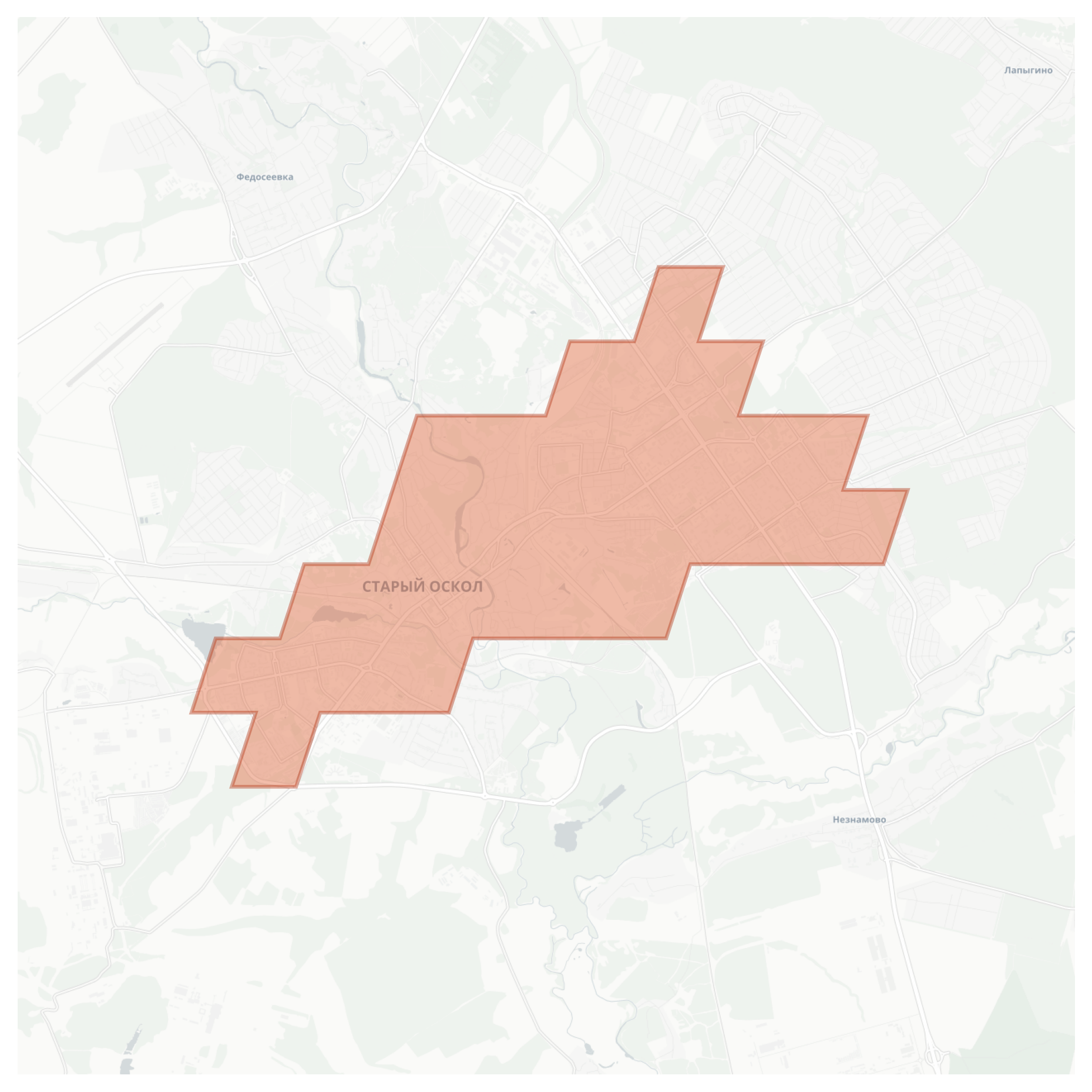 Stary Oskol geographic map