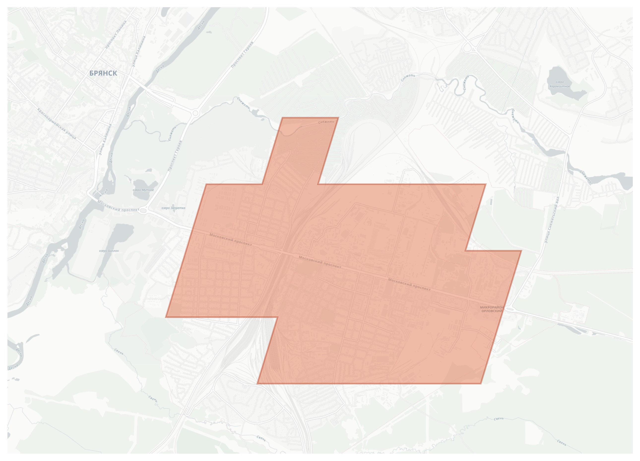 Фокинский район geographic map