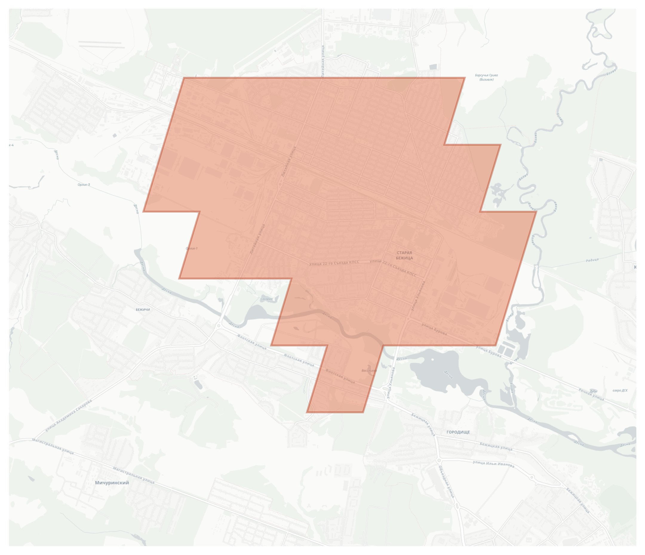 Новый городок geographic map