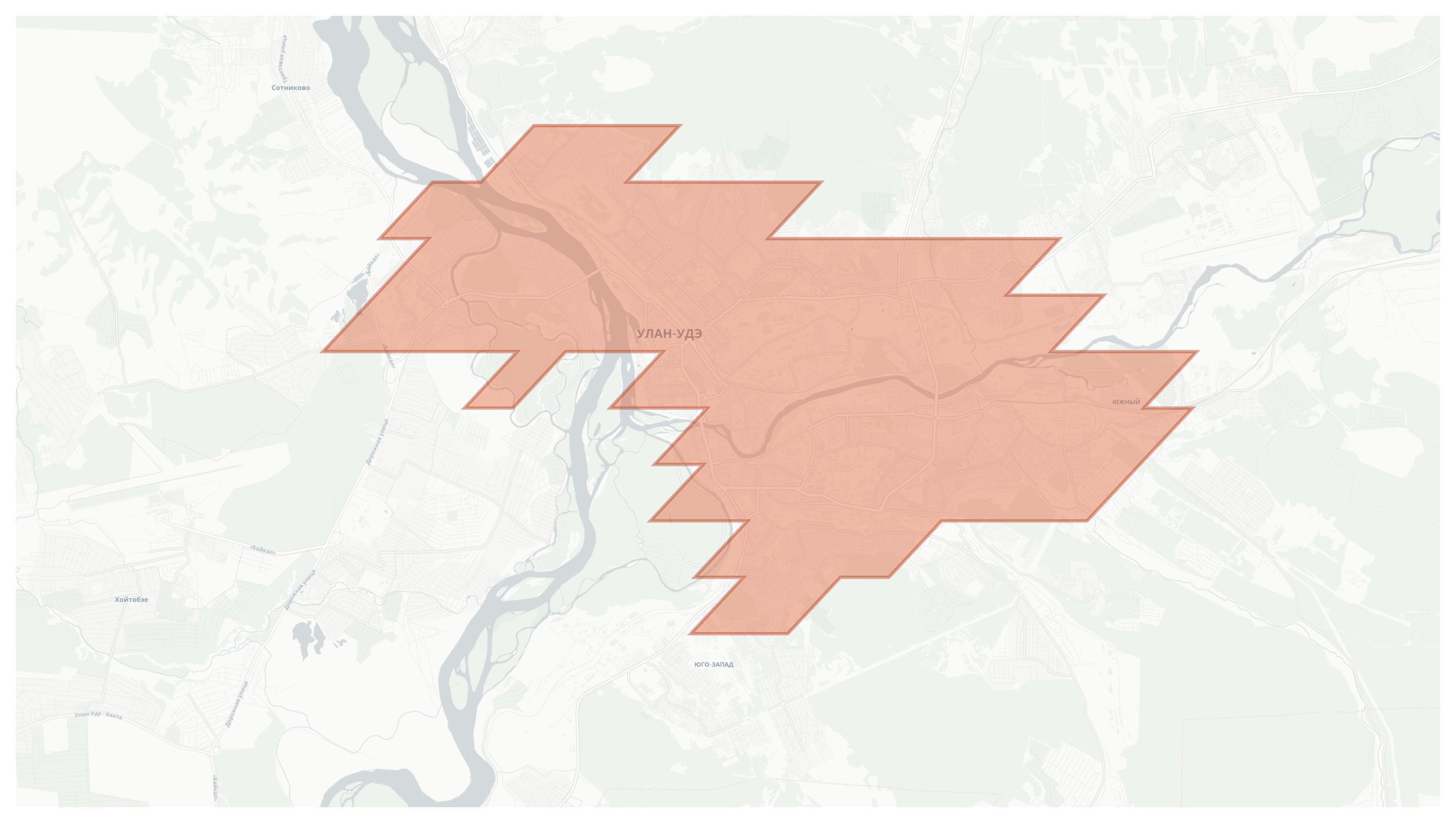 Ulan-Ude geographic map