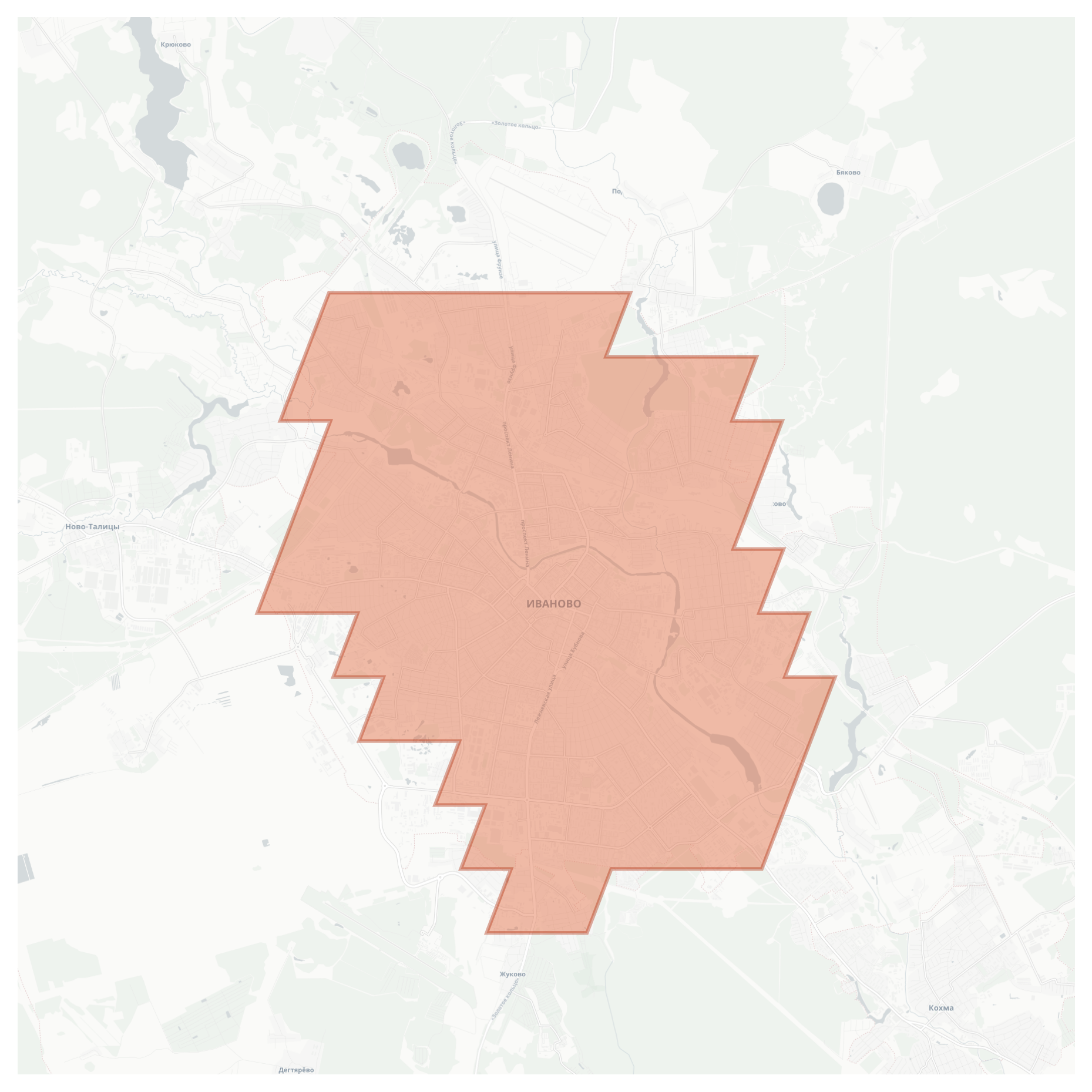 Ivanovo geographic map