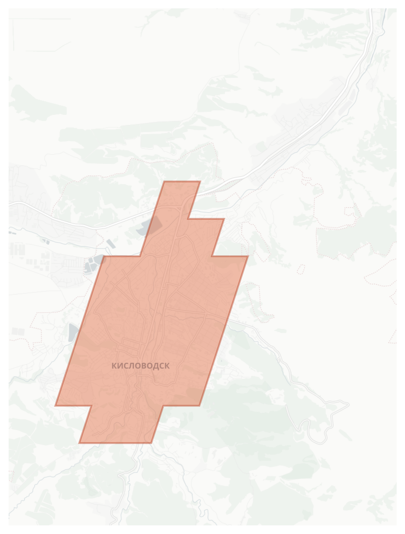 Kislovodsk geographic map