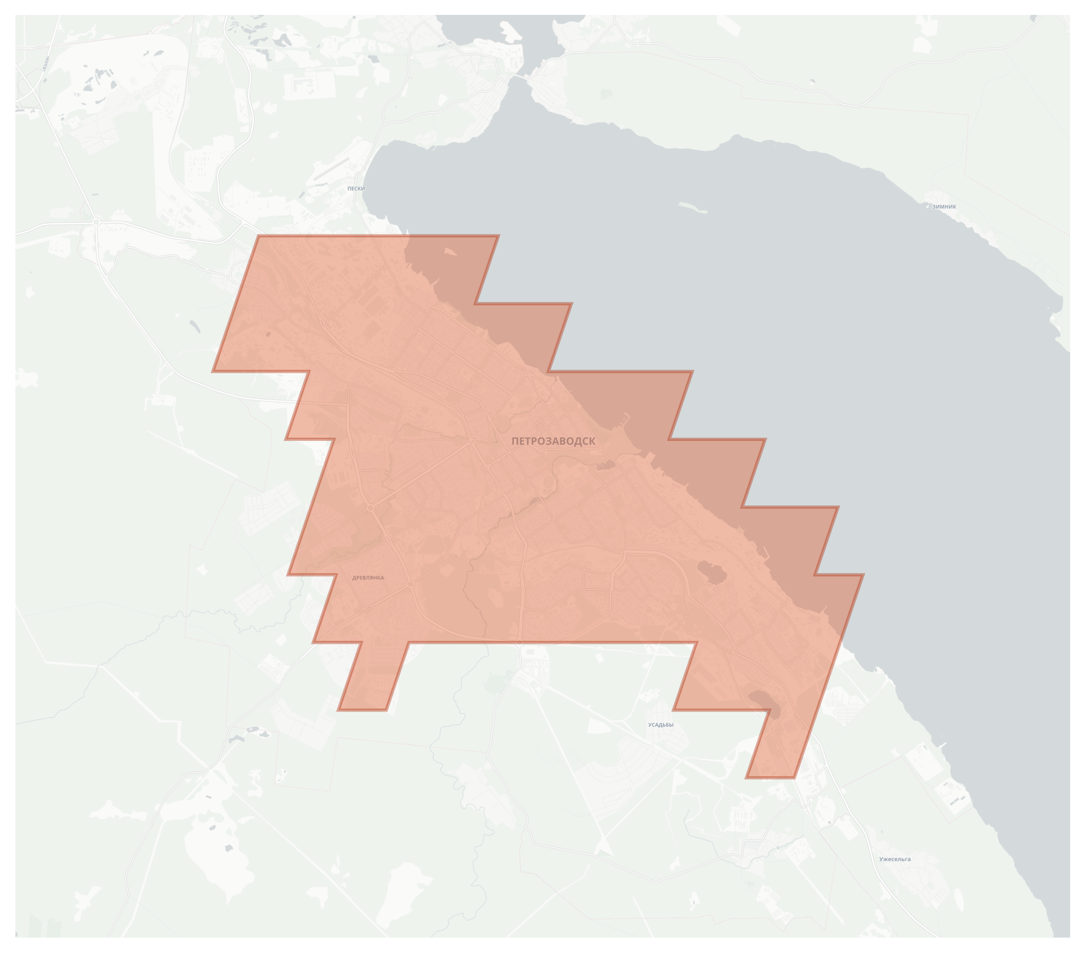 Petrozavodsk geographic map