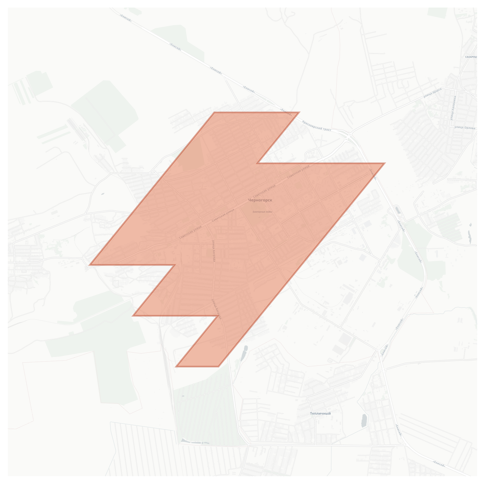 Chernogorsk geographic map