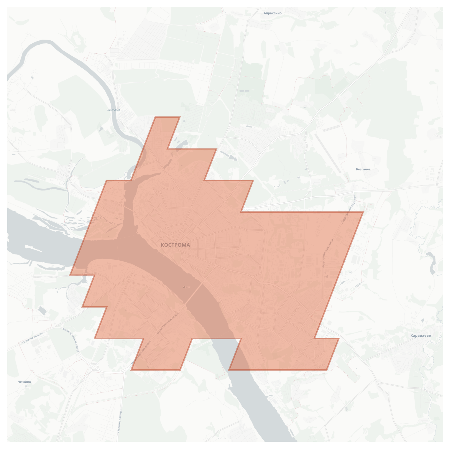 Kostroma geographic map