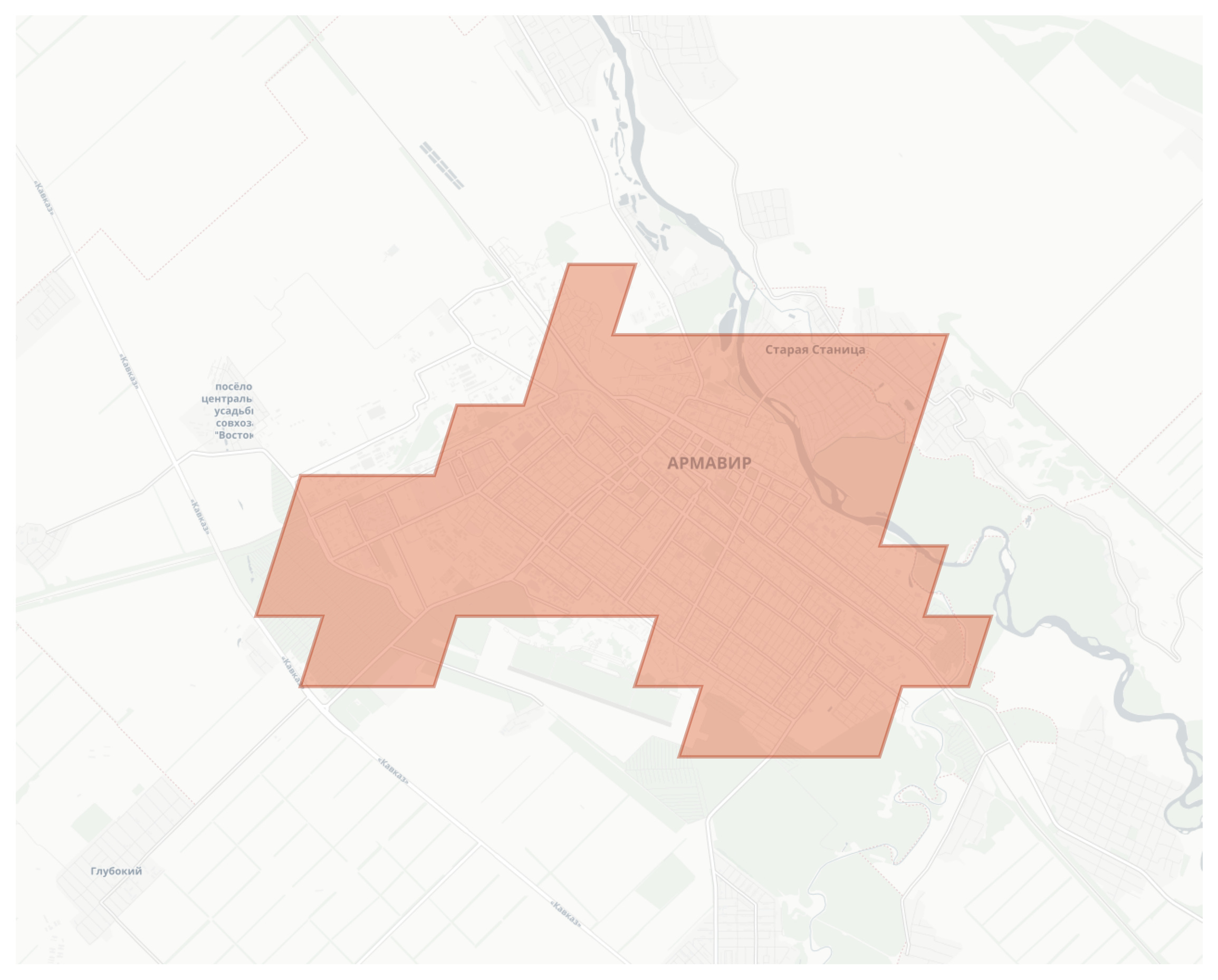 Armavir geographic map