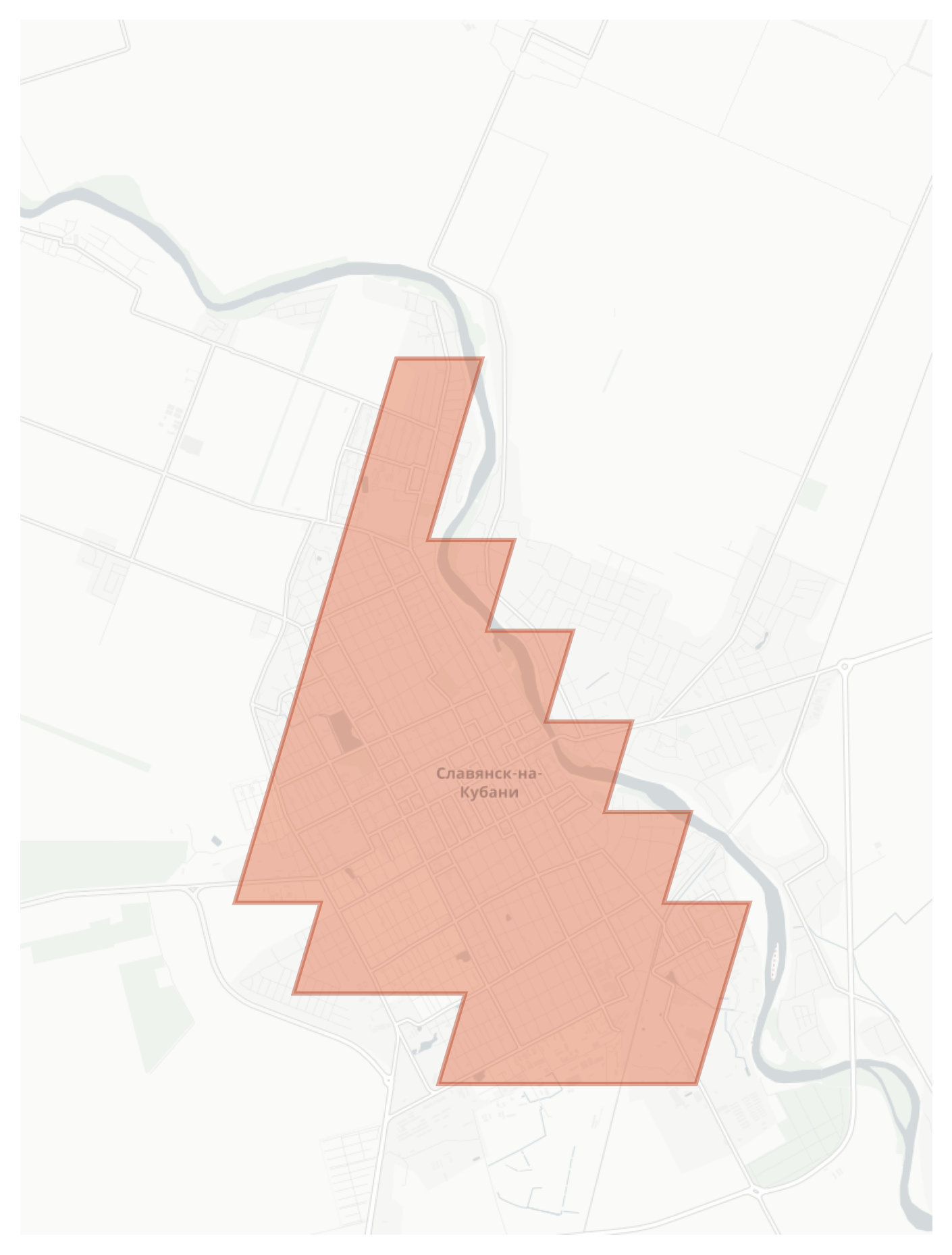 Slavyansk-na-Kubani geographic map