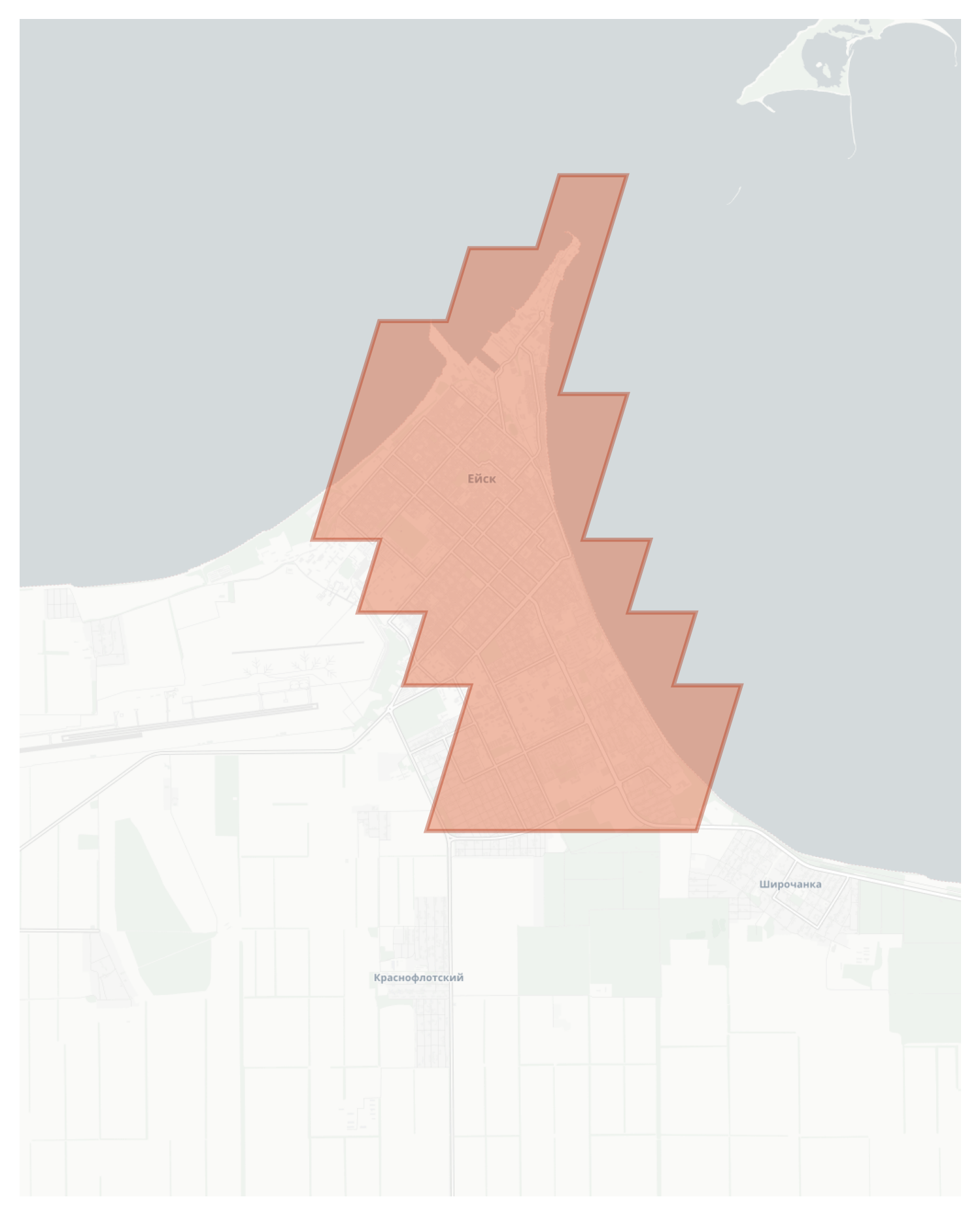 Yeysk geographic map